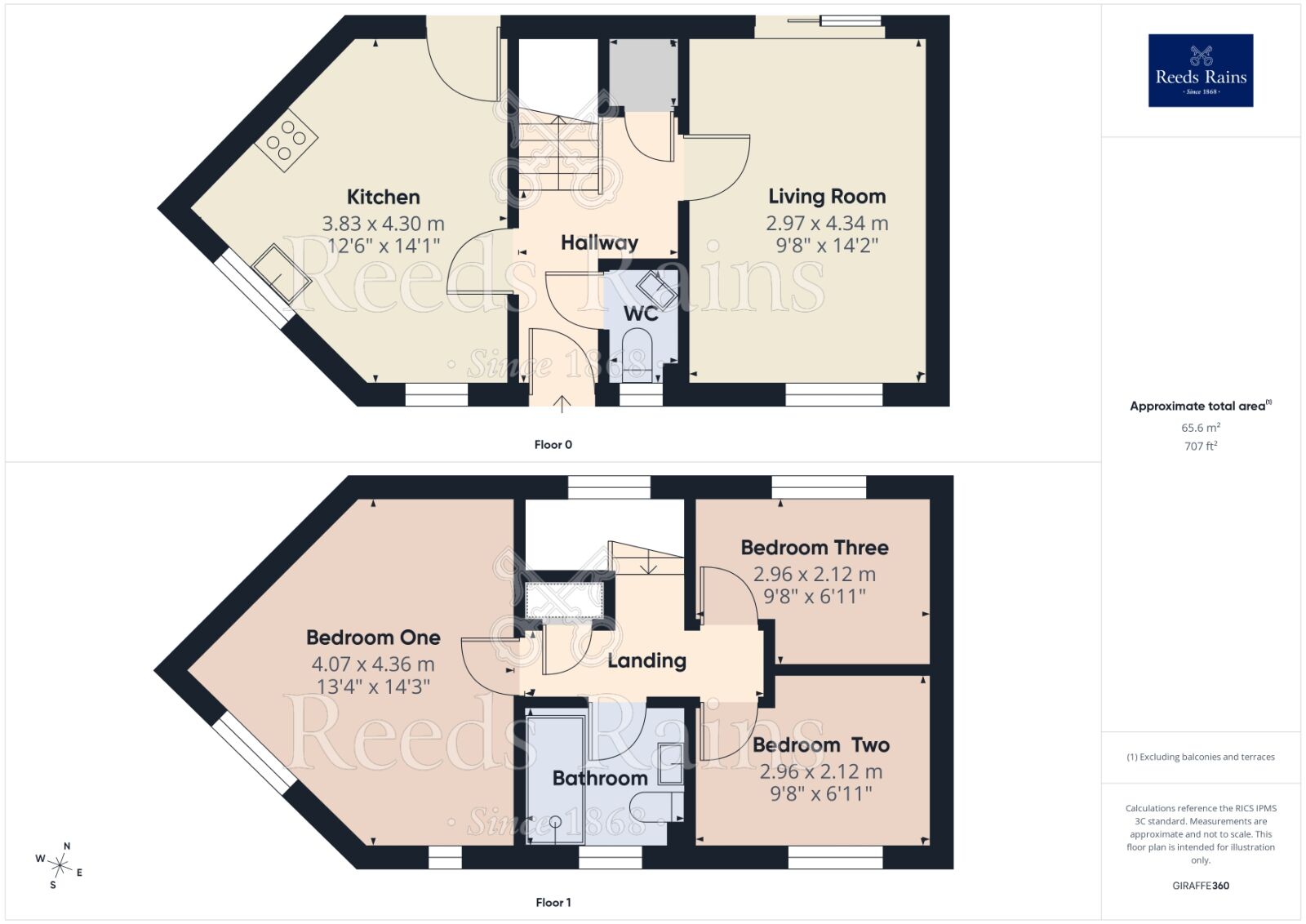 Floorplan of 3 bedroom Semi Detached House to rent, Warde Street, Hulme, Greater Manchester, M15