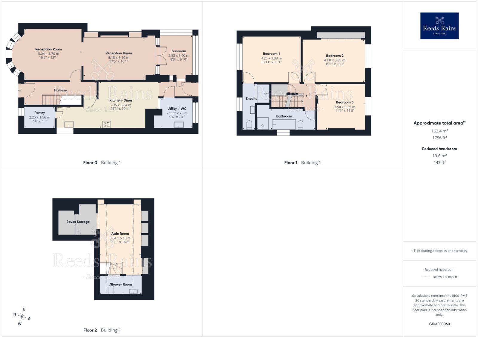 Floorplan of 3 bedroom Semi Detached House for sale, North Road, Manchester, M11