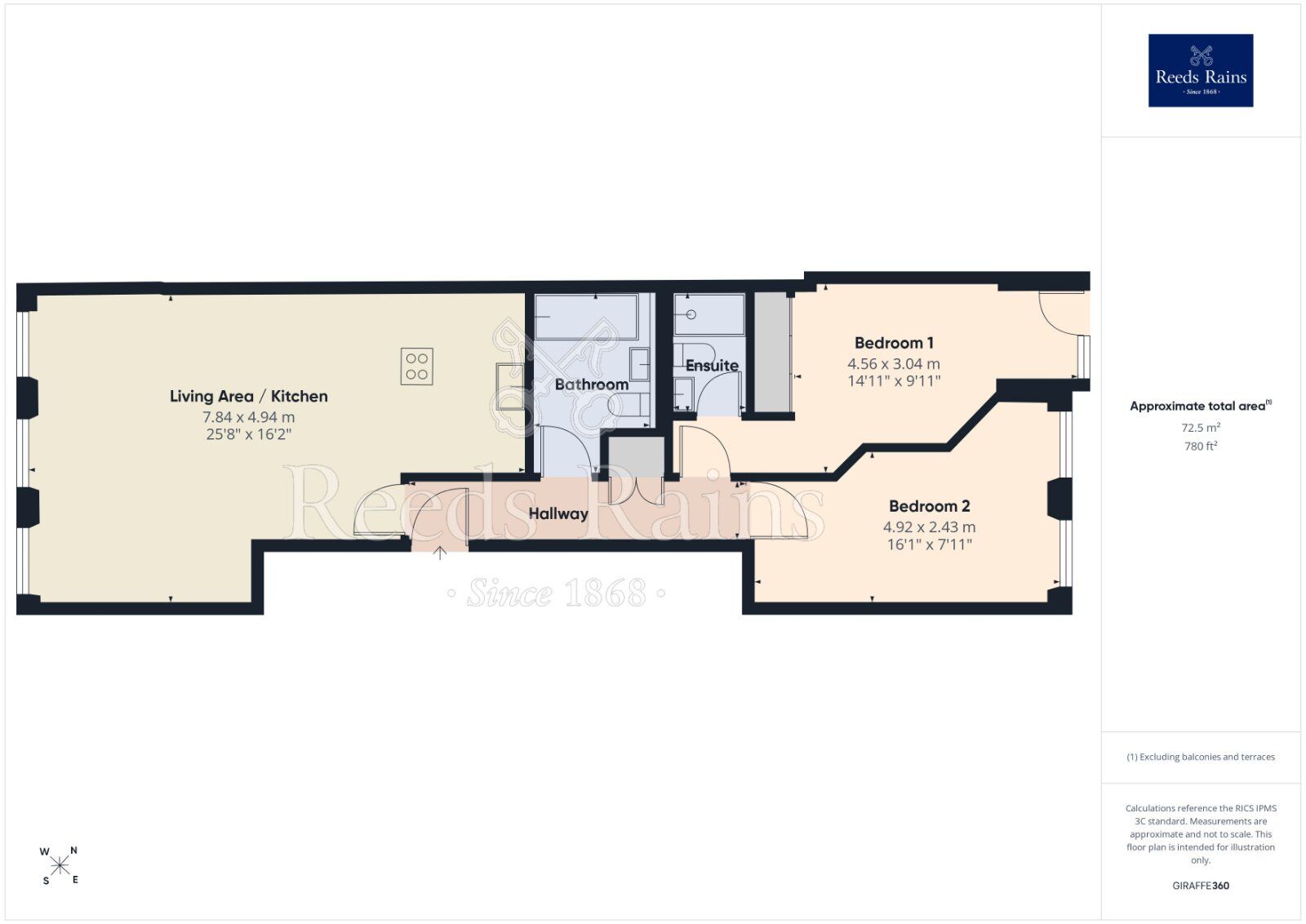 Floorplan of 2 bedroom Flat for sale, Thomas Street, Manchester, M4