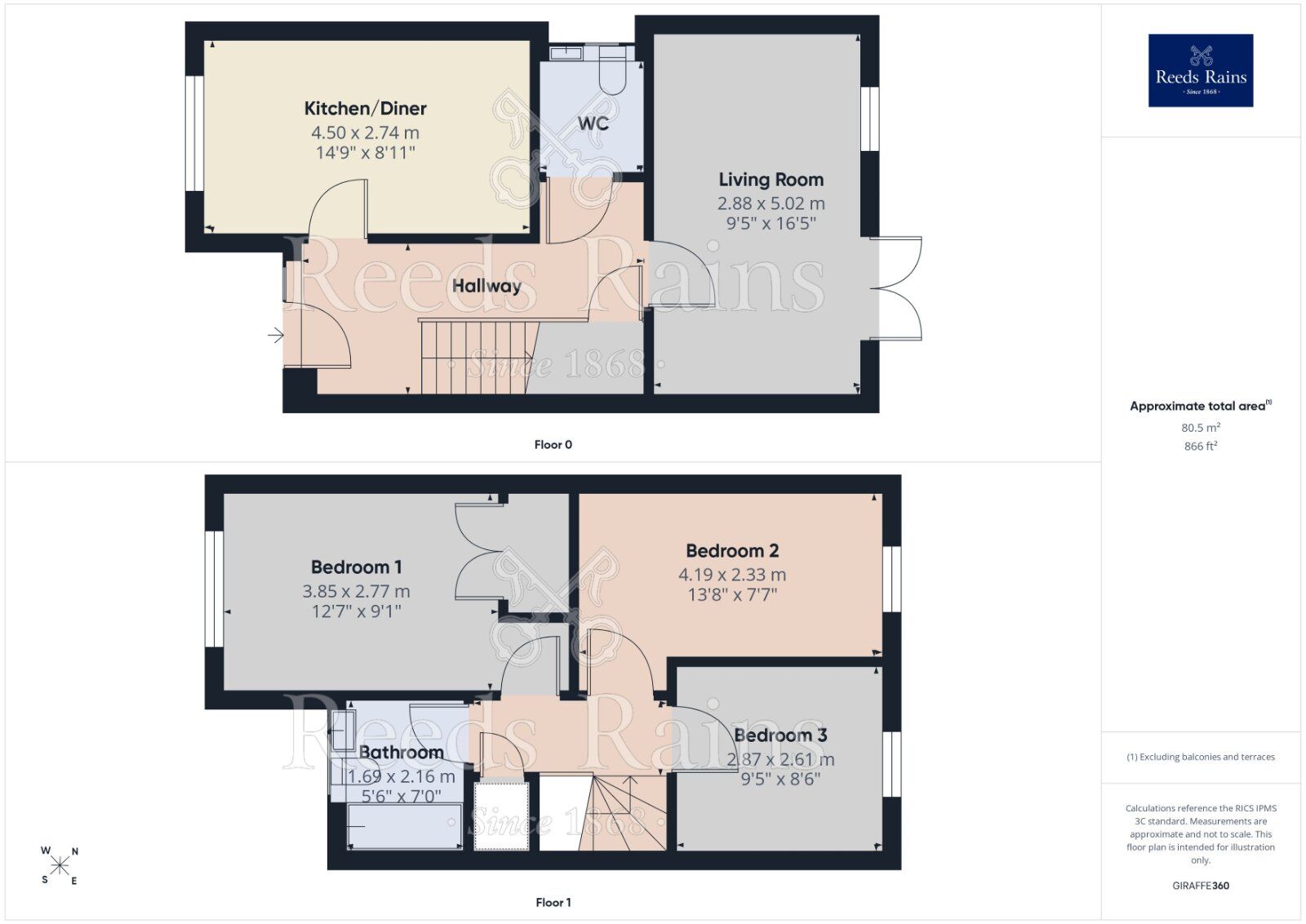Floorplan of 3 bedroom End Terrace House for sale, Naylor Street, Manchester, M40