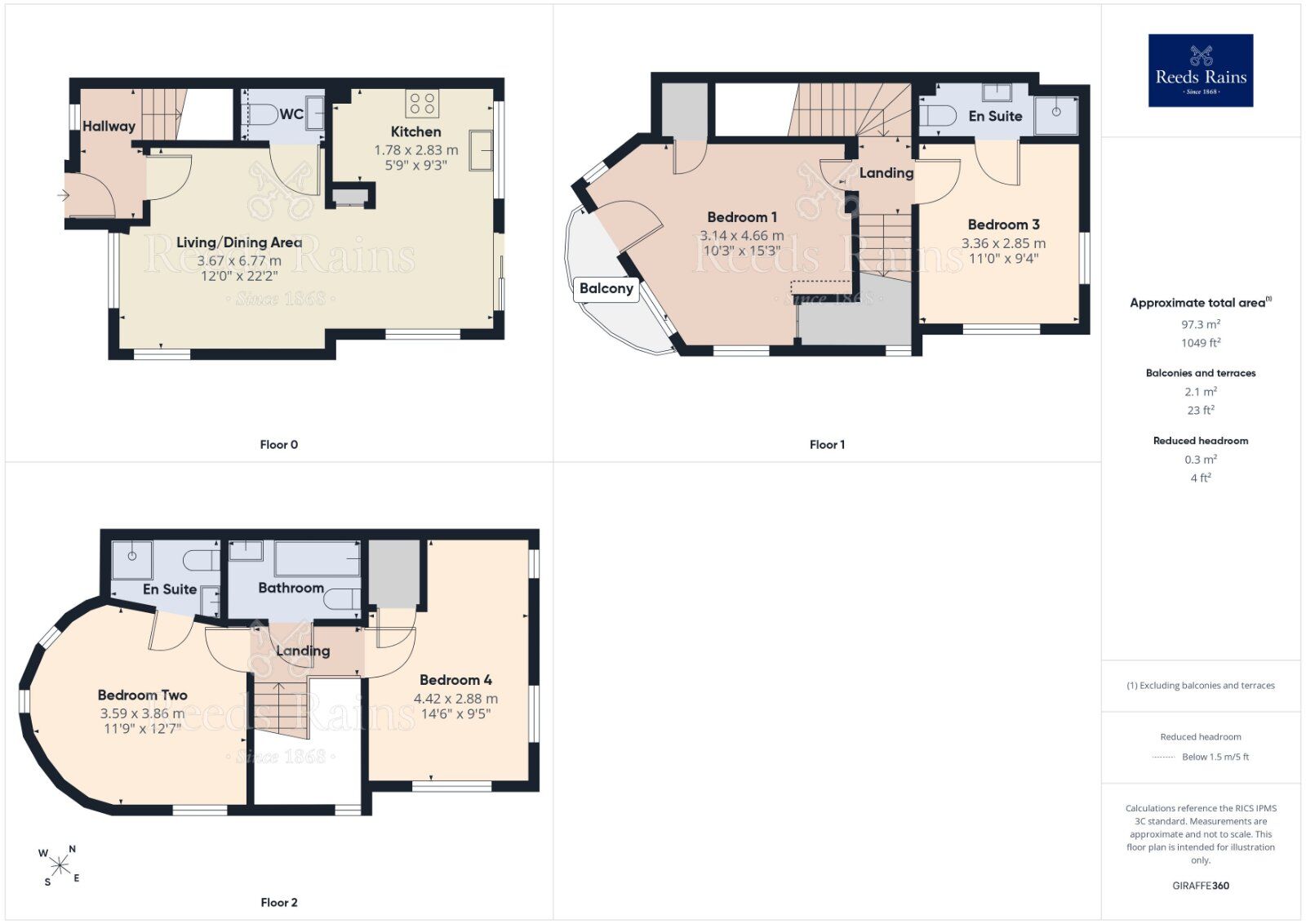 Floorplan of 4 bedroom End Terrace House for sale, Lloyd Wright Avenue, Manchester, M11
