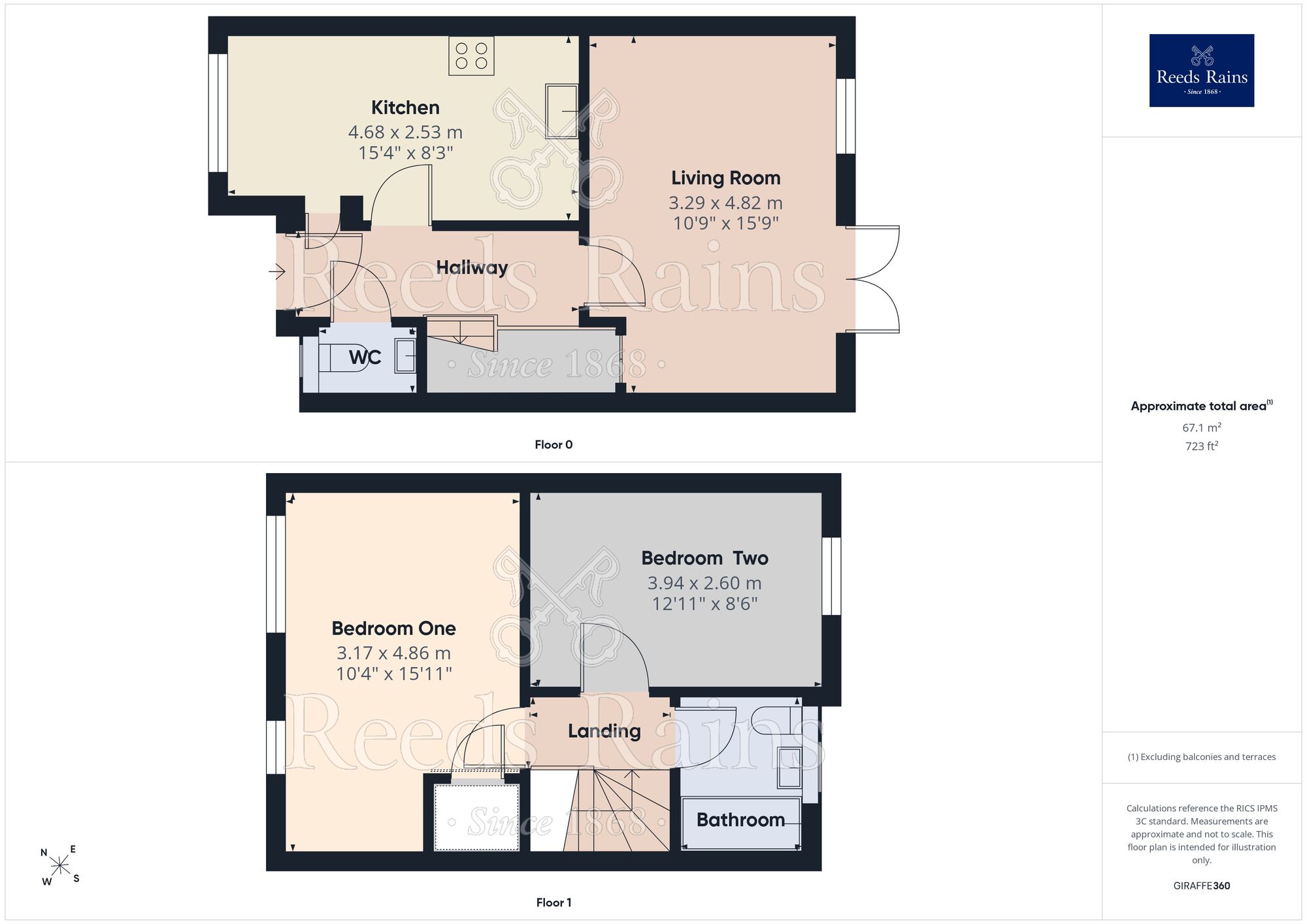 Floorplan of 2 bedroom Mid Terrace House for sale, Winstanley Road, Manchester, M40