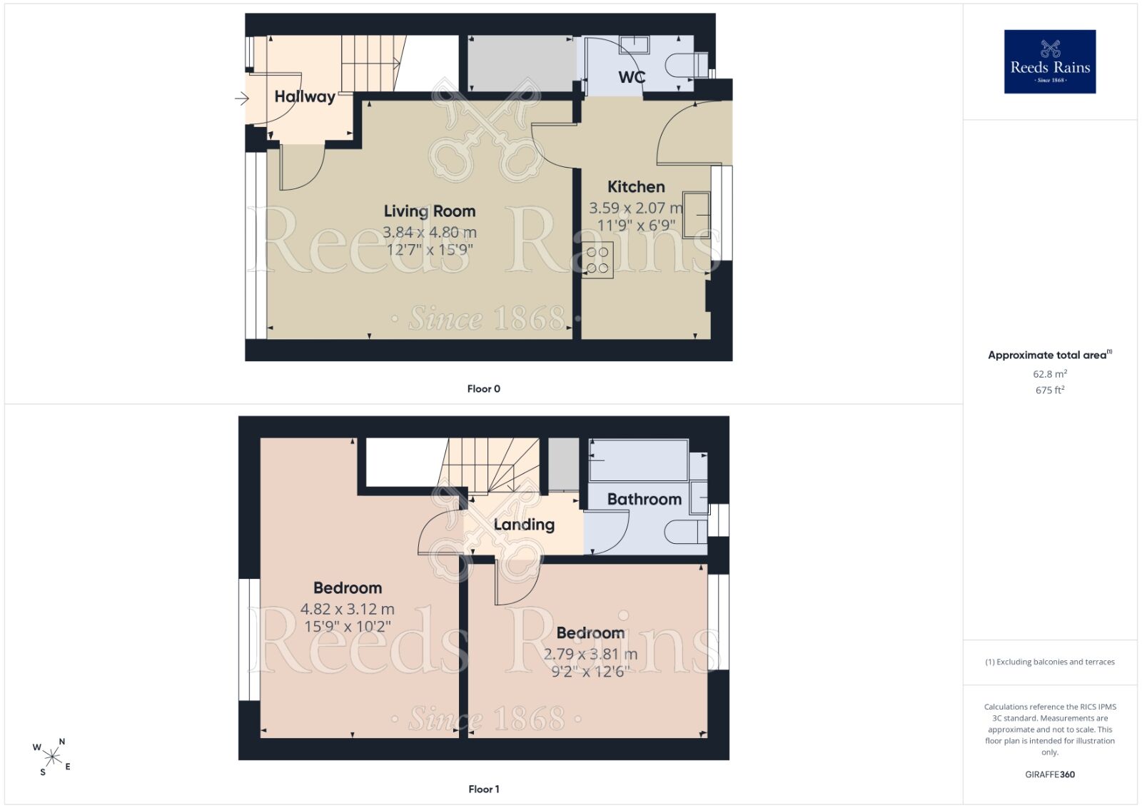 Floorplan of 2 bedroom Mid Terrace House to rent, Butler Street, Manchester, Greater Manchester, M4