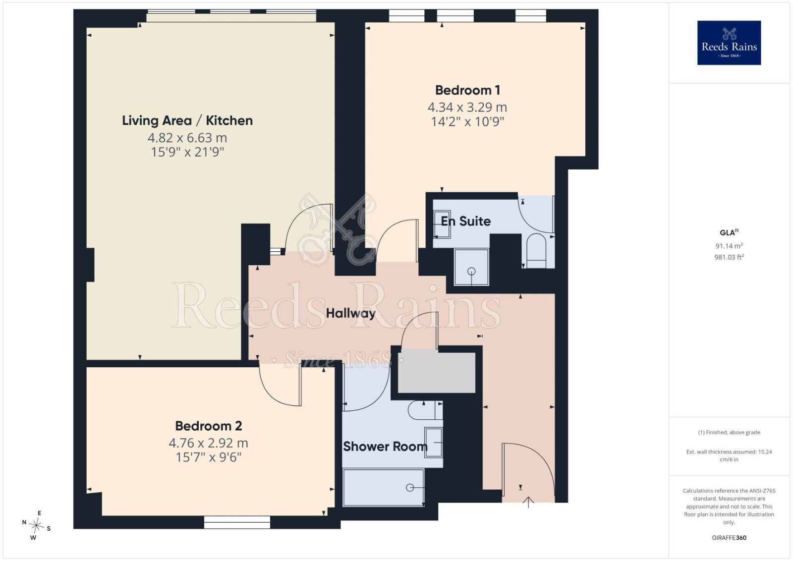Floorplan of 2 bedroom Flat for sale, Dale Street, Manchester, M1
