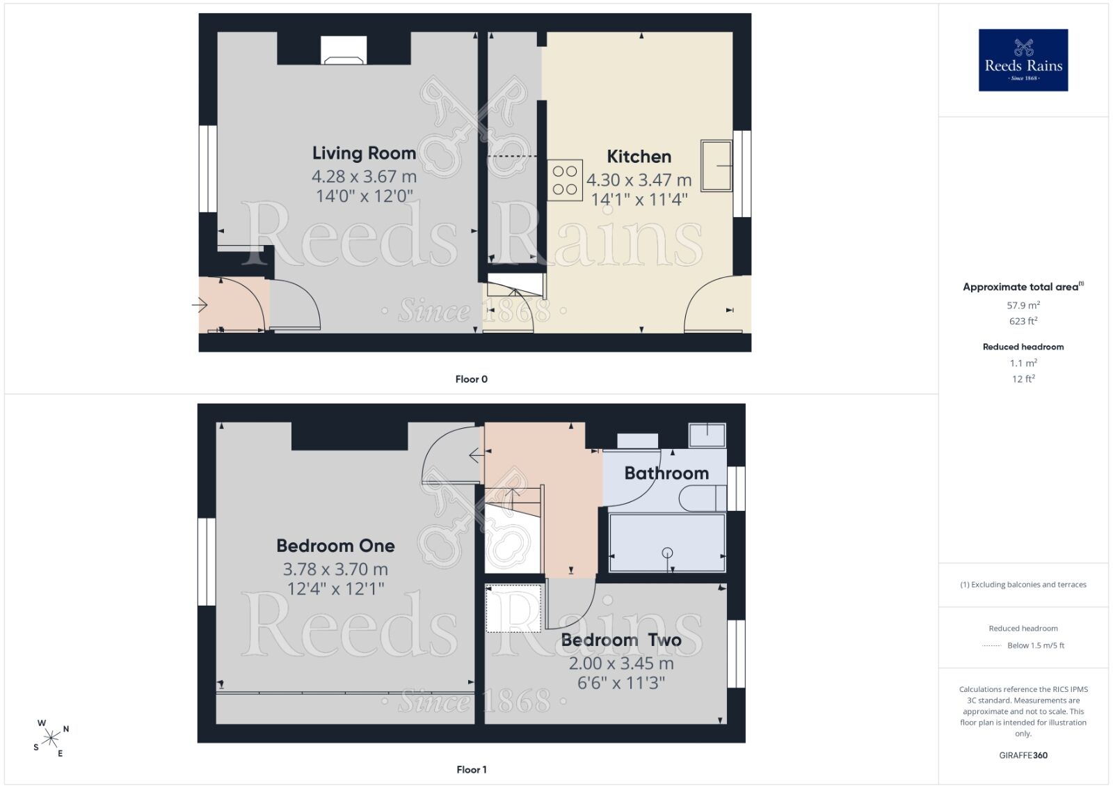 Floorplan of 2 bedroom Mid Terrace House to rent, Moston Lane, Manchester, Greater Manchester, M40