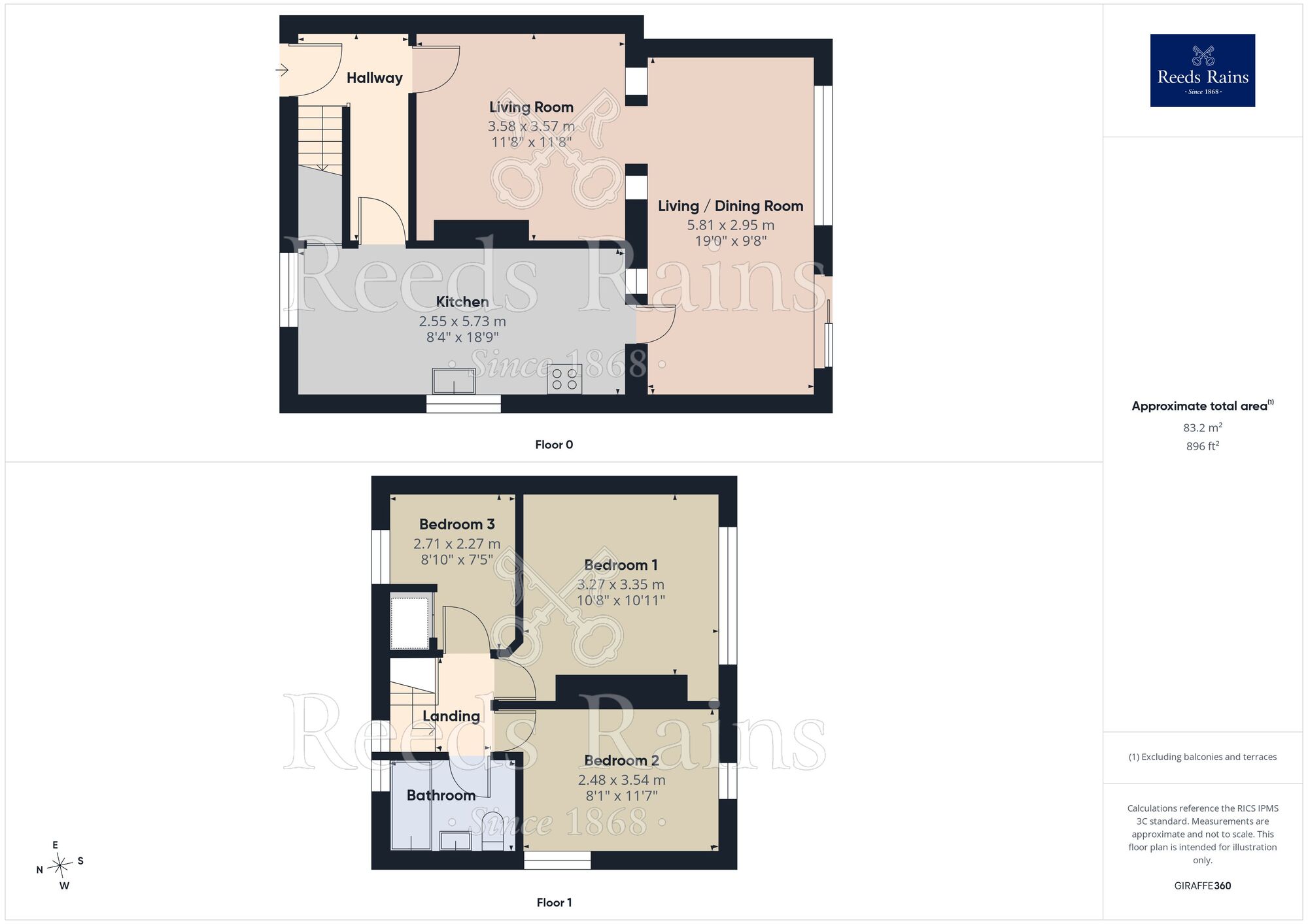 Floorplan of 3 bedroom Semi Detached House for sale, Charlestown Road, Manchester, M9