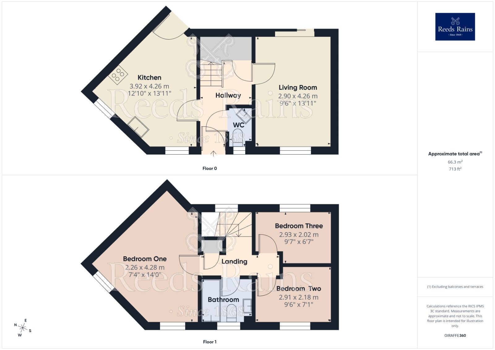 Floorplan of 3 bedroom Semi Detached House to rent, Jameson Close, Manchester, Greater Manchester, M8