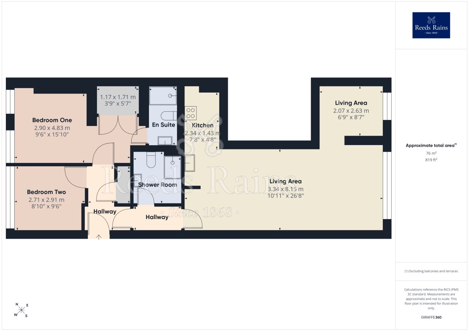 Floorplan of 2 bedroom Flat to rent, Dale Street, Manchester, Greater Manchester, M1