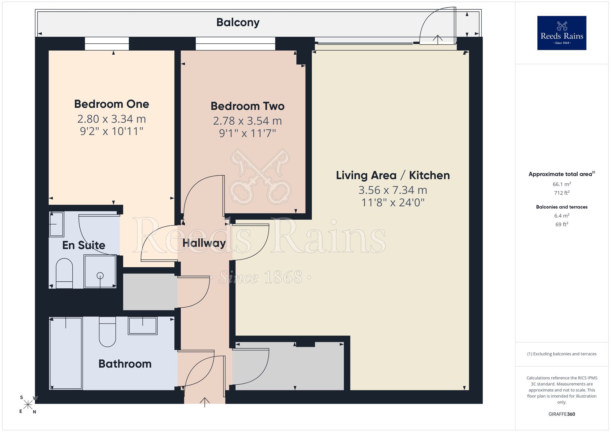Floorplan of 2 bedroom Flat for sale, Dyche Street, Manchester, M4