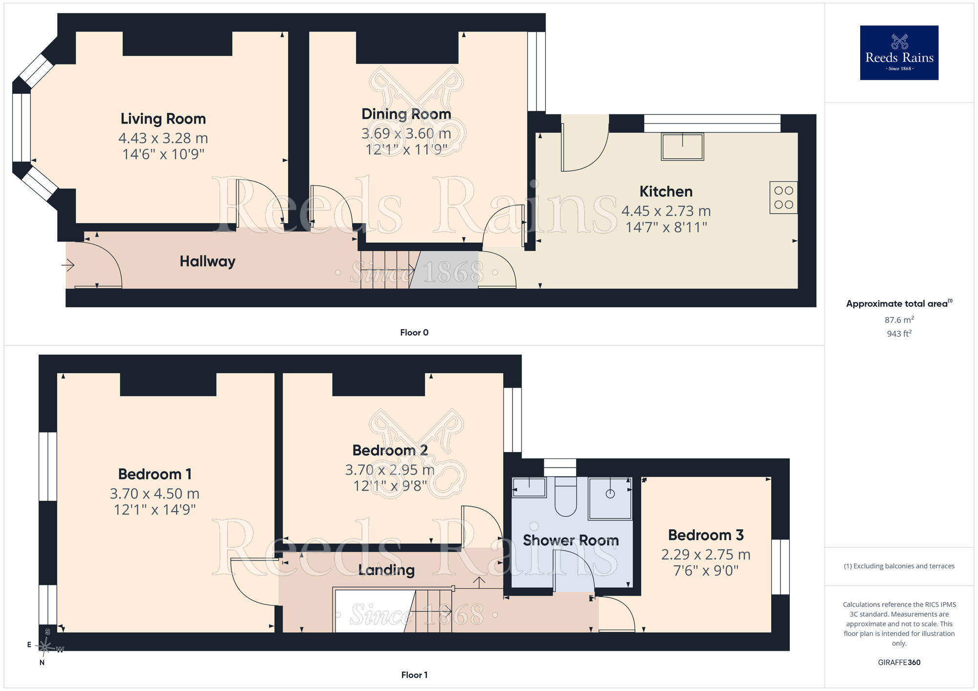 Floorplan of 3 bedroom Mid Terrace House for sale, Crofton Street, Rusholme, Greater Manchester, M14
