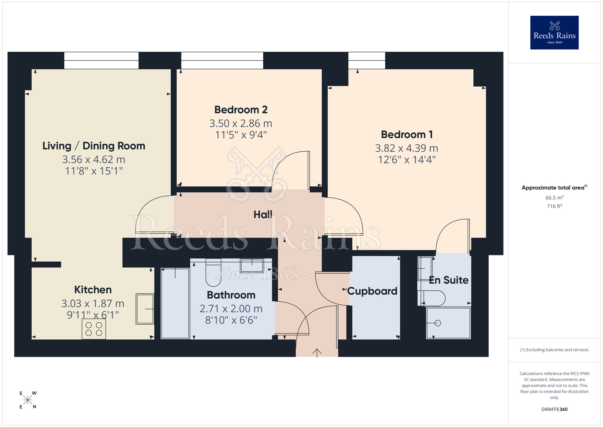 Floorplan of 2 bedroom Flat for sale, Jordan Street, Manchester, Greater Manchester, M15