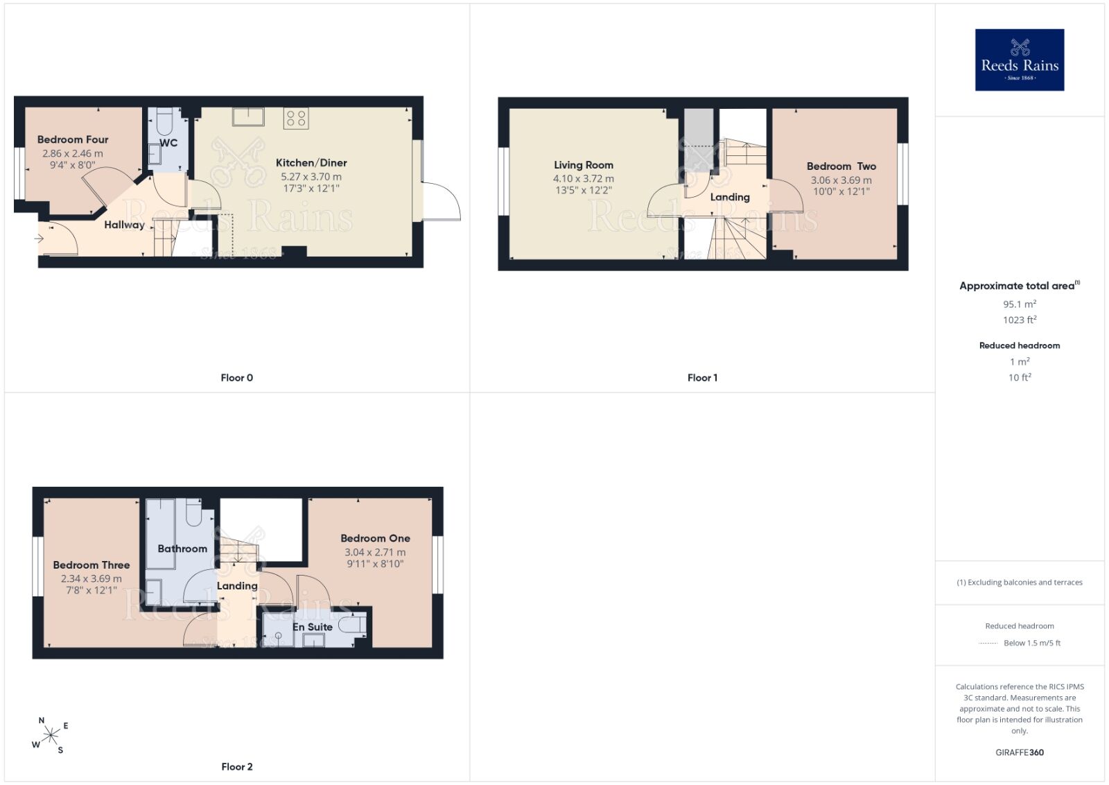 Floorplan of 4 bedroom Mid Terrace House to rent, Lauderdale Crescent, Manchester, Greater Manchester, M13