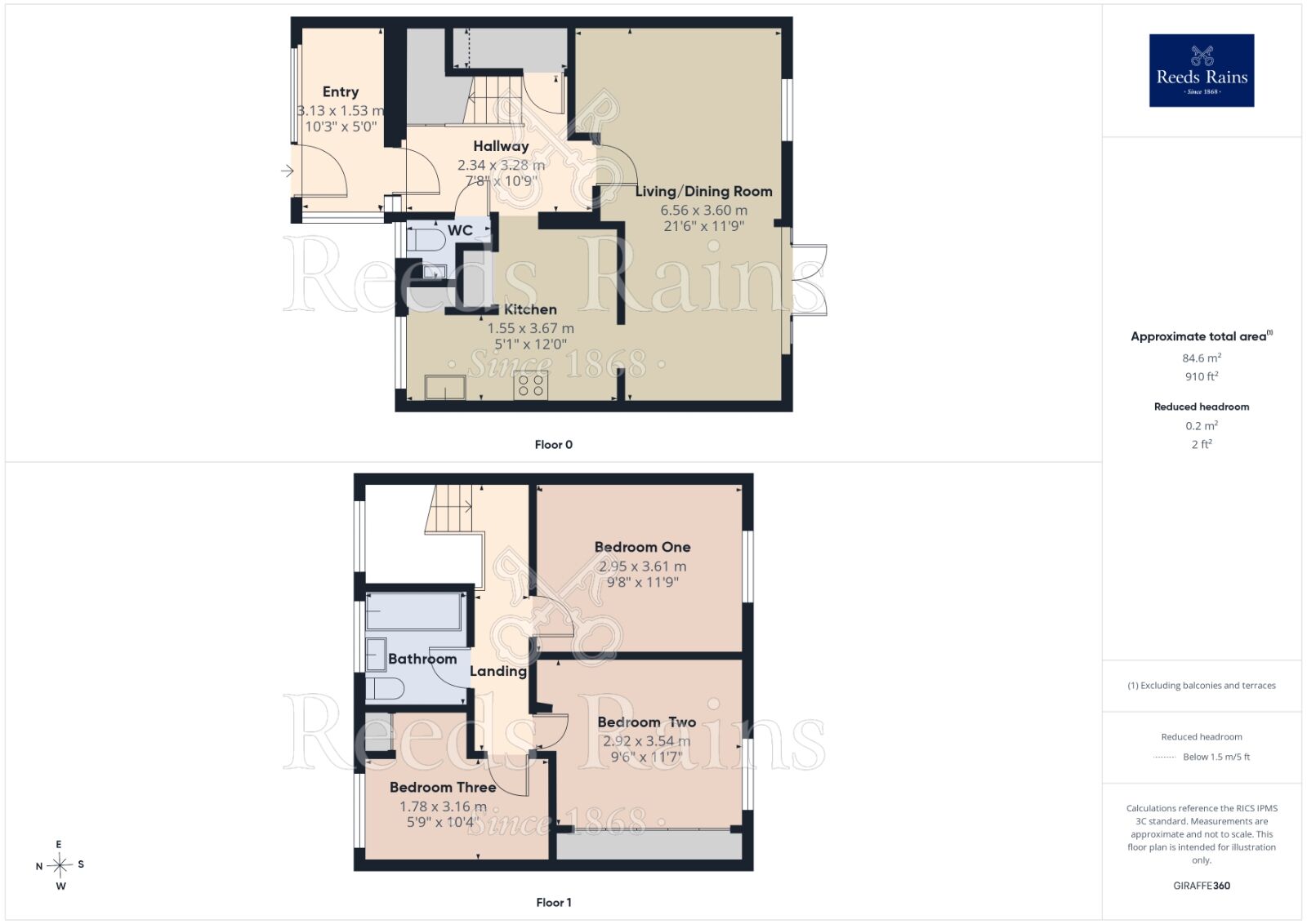 Floorplan of 3 bedroom End Terrace House to rent, Biscay Close, Manchester, Greater Manchester, M11