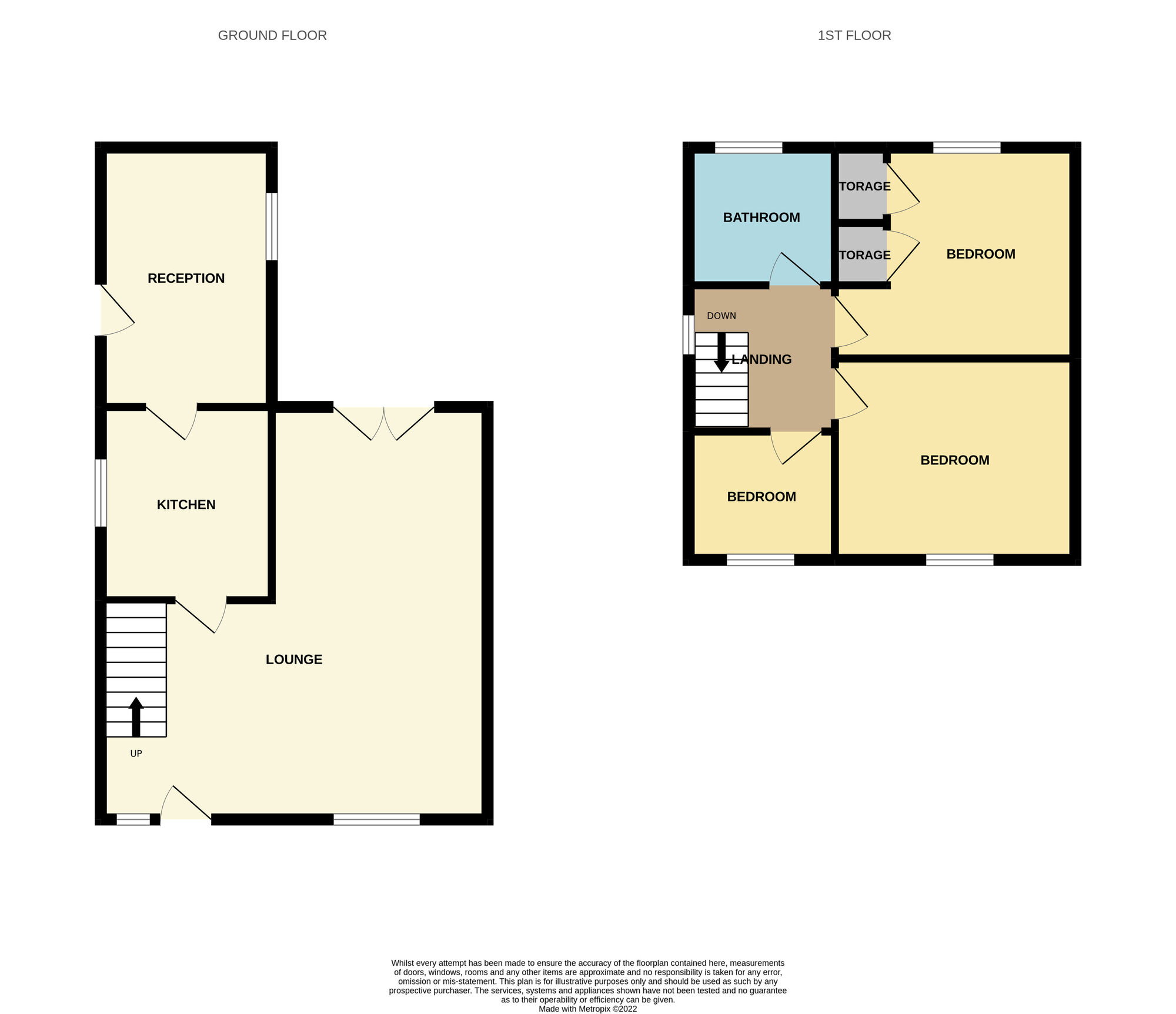 Floorplan of 3 bedroom Semi Detached House to rent, Roseberry Crescent, Middlesbrough, North Yorkshire, TS6