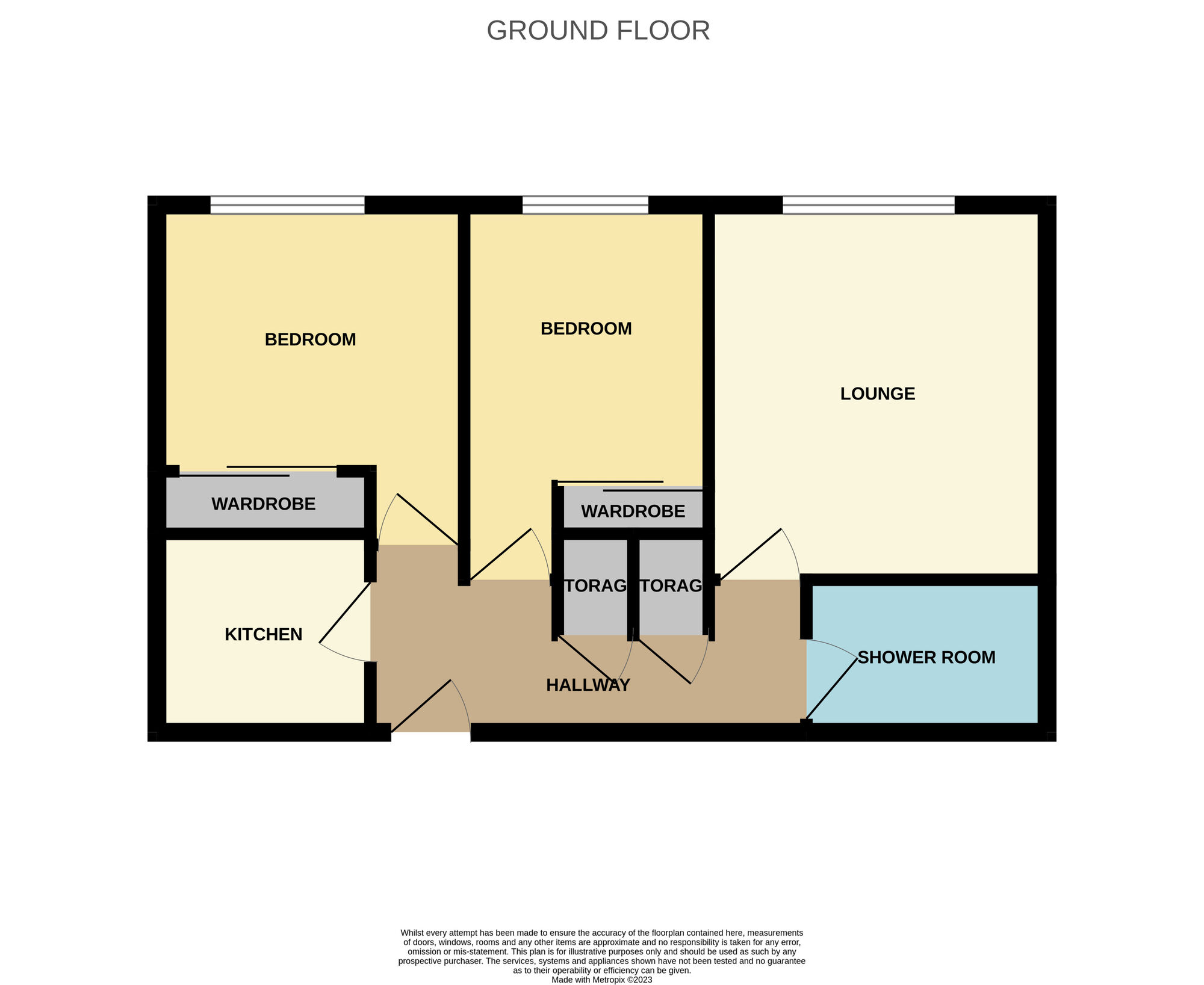 Floorplan of 2 bedroom  Flat to rent, Jackson House, Middlesbrough, North Yorkshire, TS5