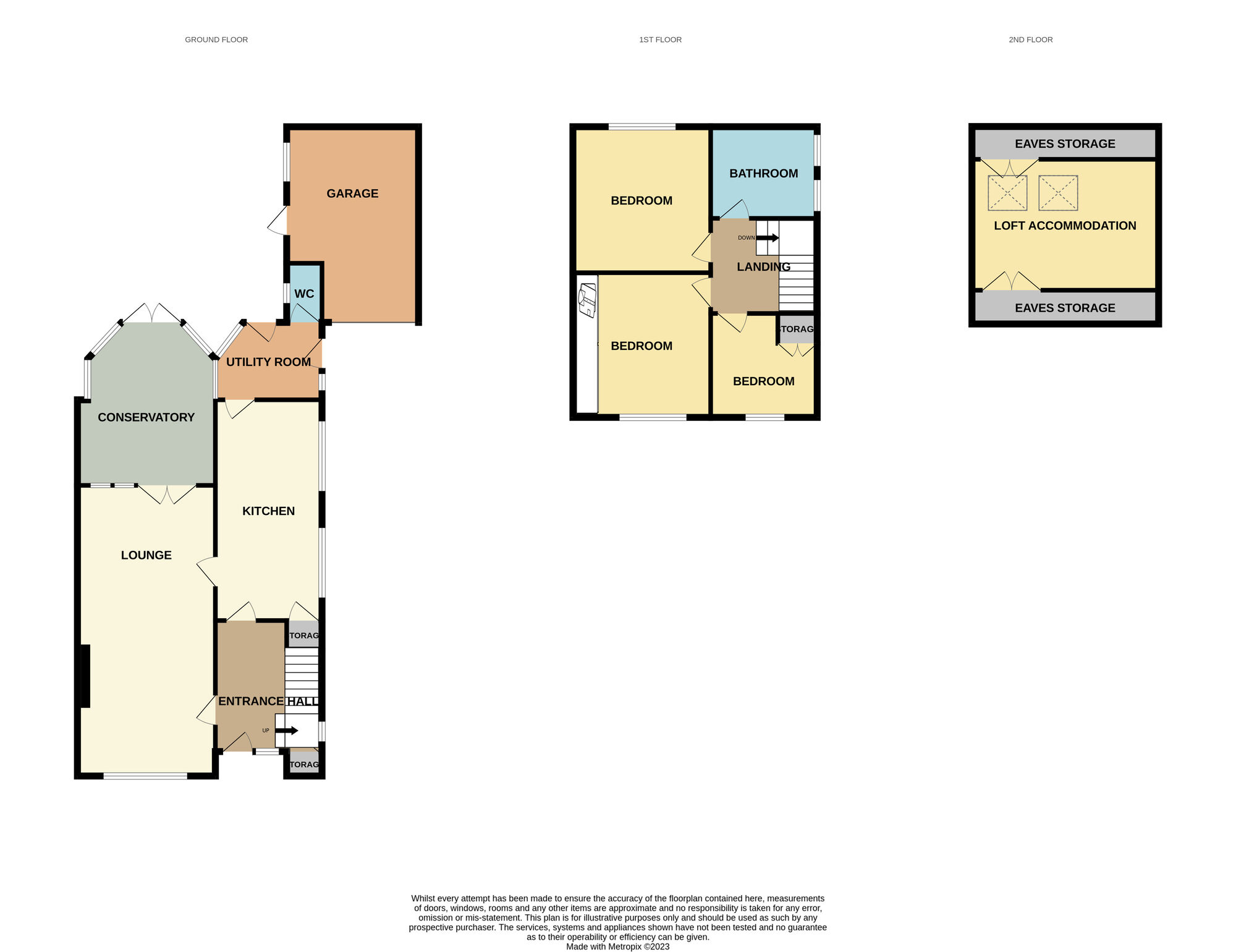 Floorplan of 3 bedroom Semi Detached House for sale, Low Lane, Acklam, Middlesbrough, TS5