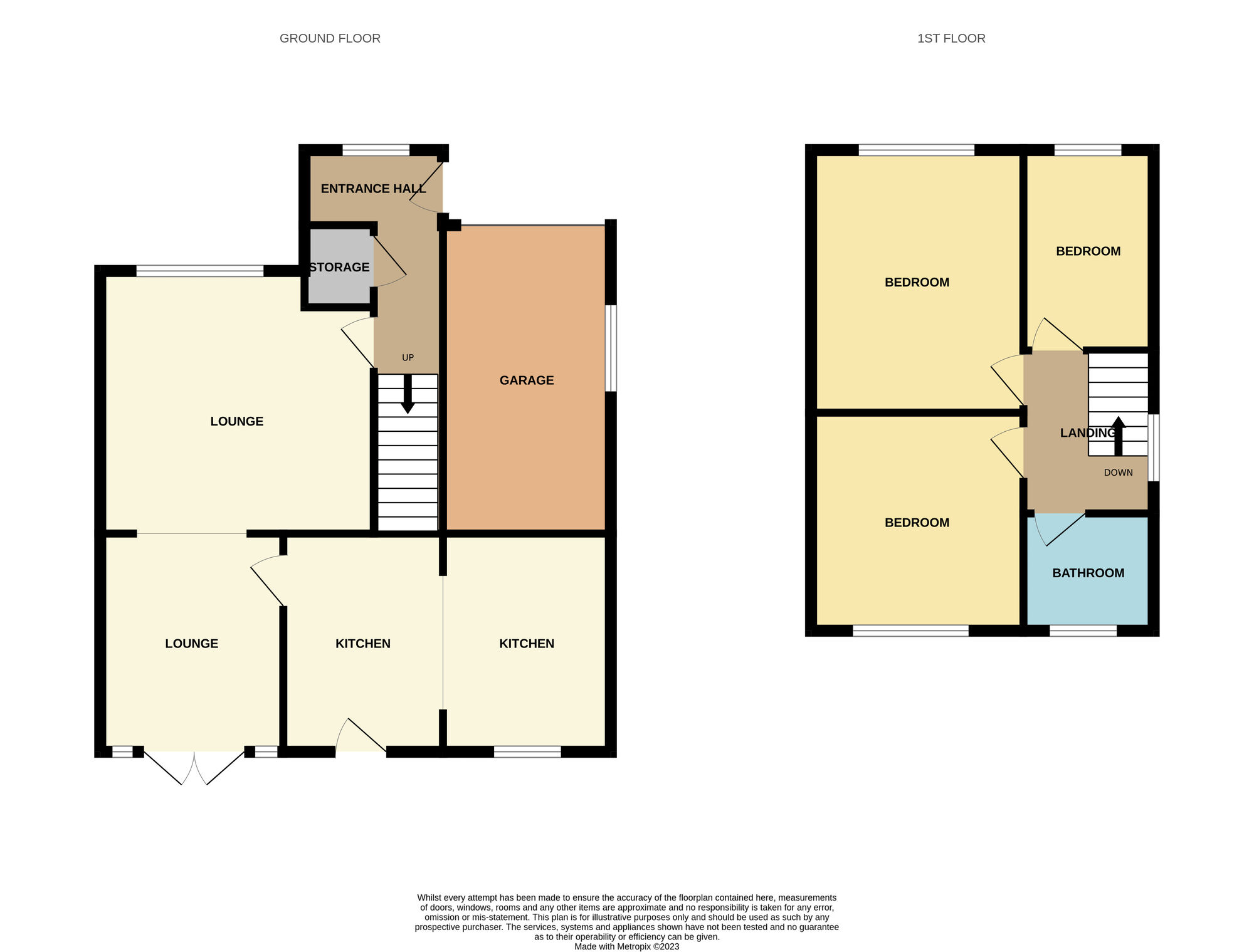 Floorplan of 3 bedroom Semi Detached House for sale, Kensington Avenue, Normanby, Middlesbrough, TS6