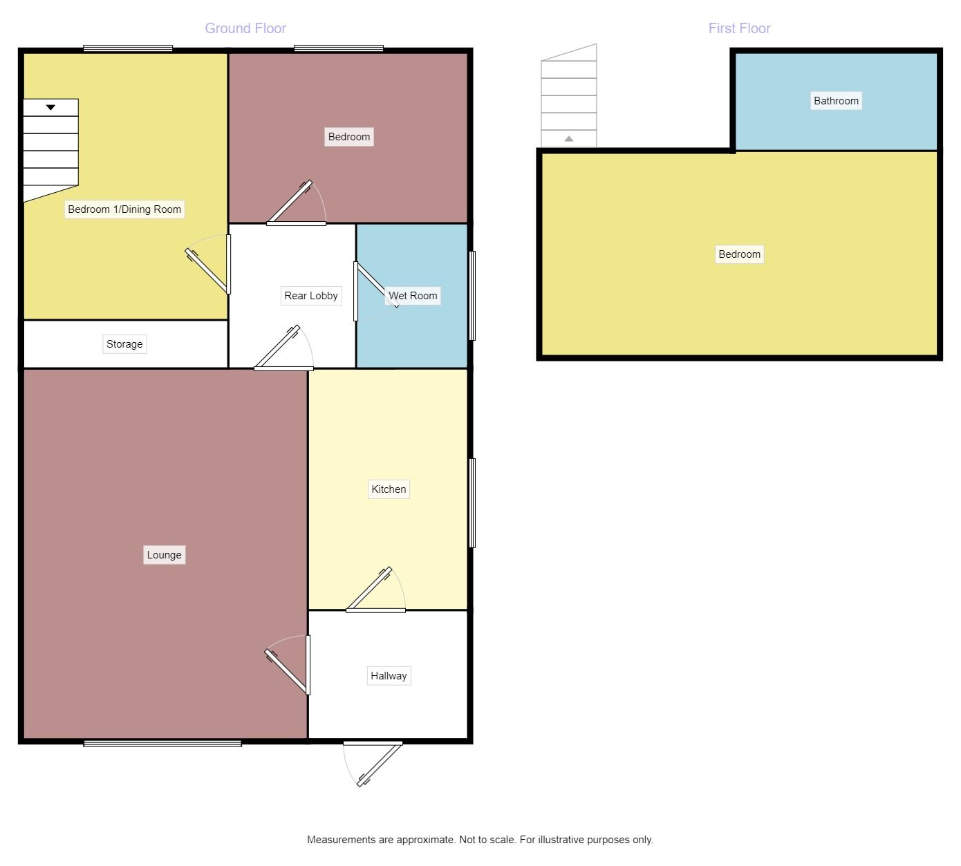 Floorplan of 2 bedroom Semi Detached Bungalow for sale, Sherburn Close, Acklam, Middlesbrough, TS5