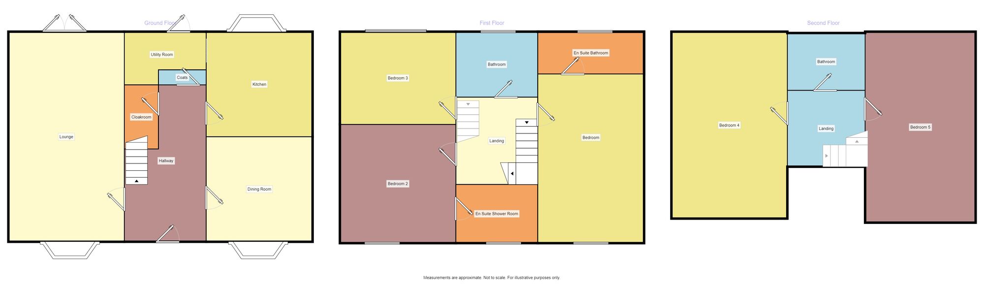 Floorplan of 5 bedroom Detached House for sale, Finchlay Court, Acklam, Middlesbrough, TS5