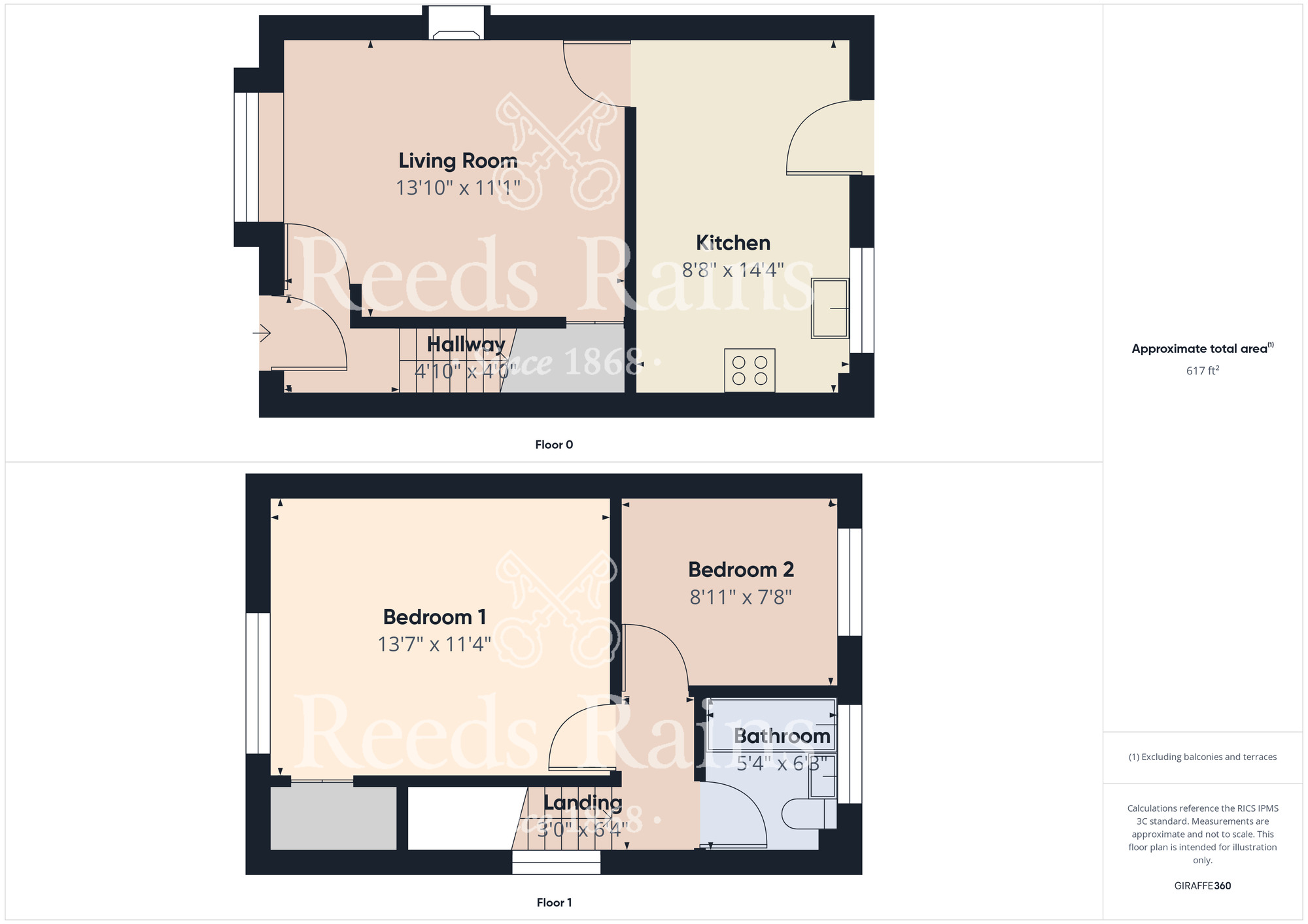 Floorplan of 2 bedroom Semi Detached House for sale, Ladgate Grange, Middlesbrough, North Yorkshire, TS3