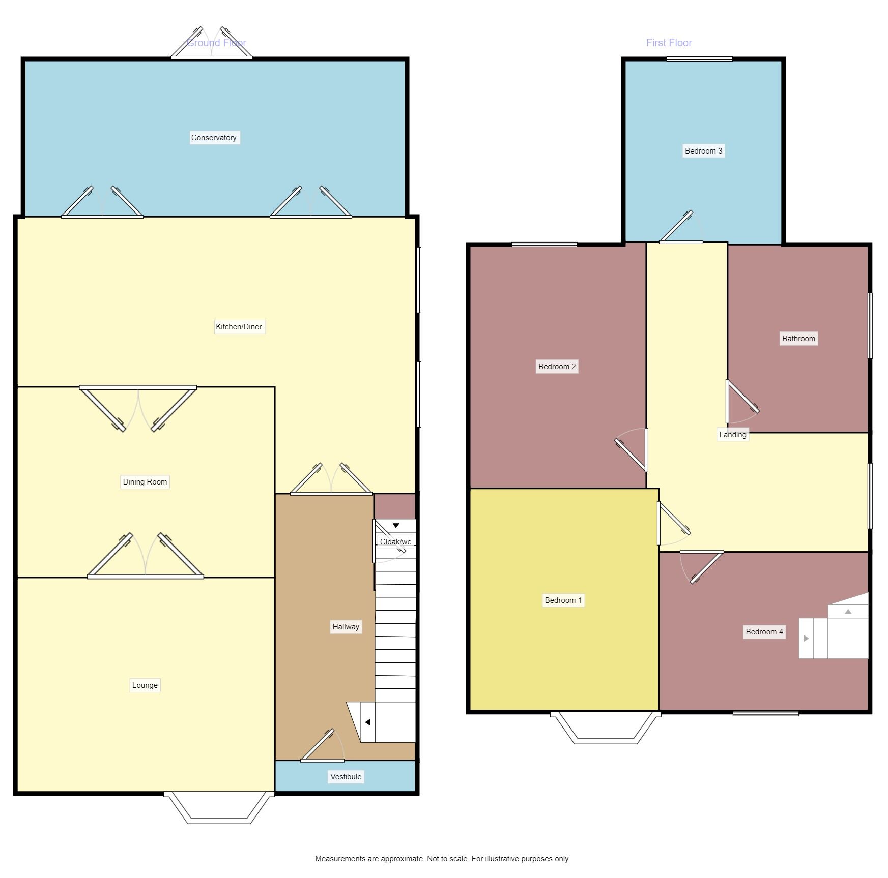 Floorplan of 4 bedroom Semi Detached House for sale, Acklam Road, Acklam, Middlesbrough, TS5