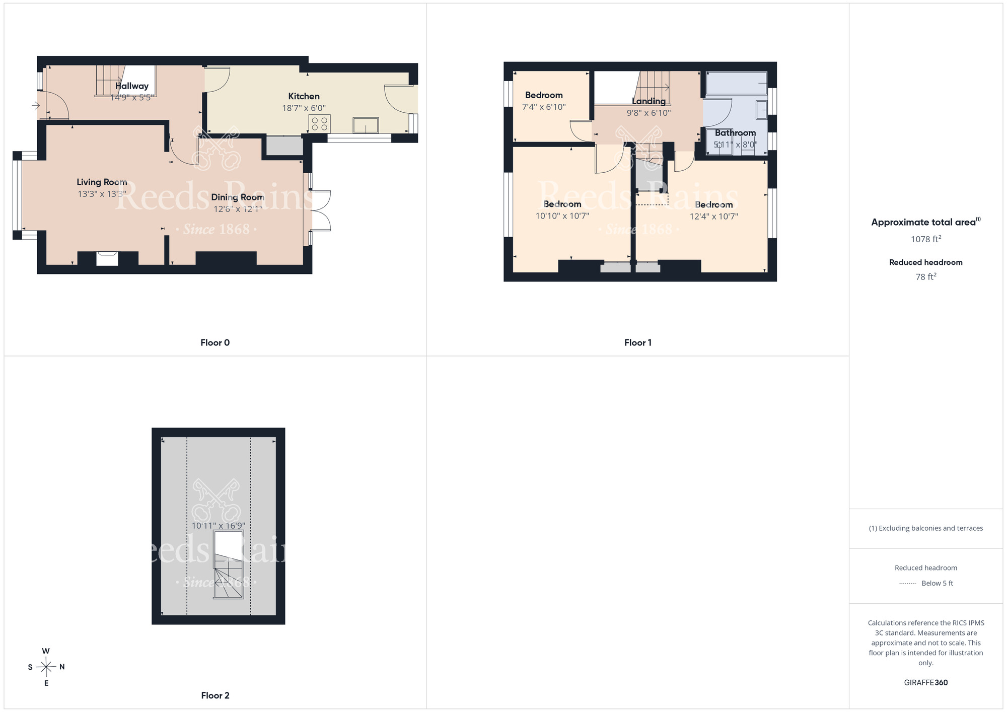 Floorplan of 3 bedroom Mid Terrace House for sale, Osborne Road, Middlesbrough, North Yorkshire, TS5