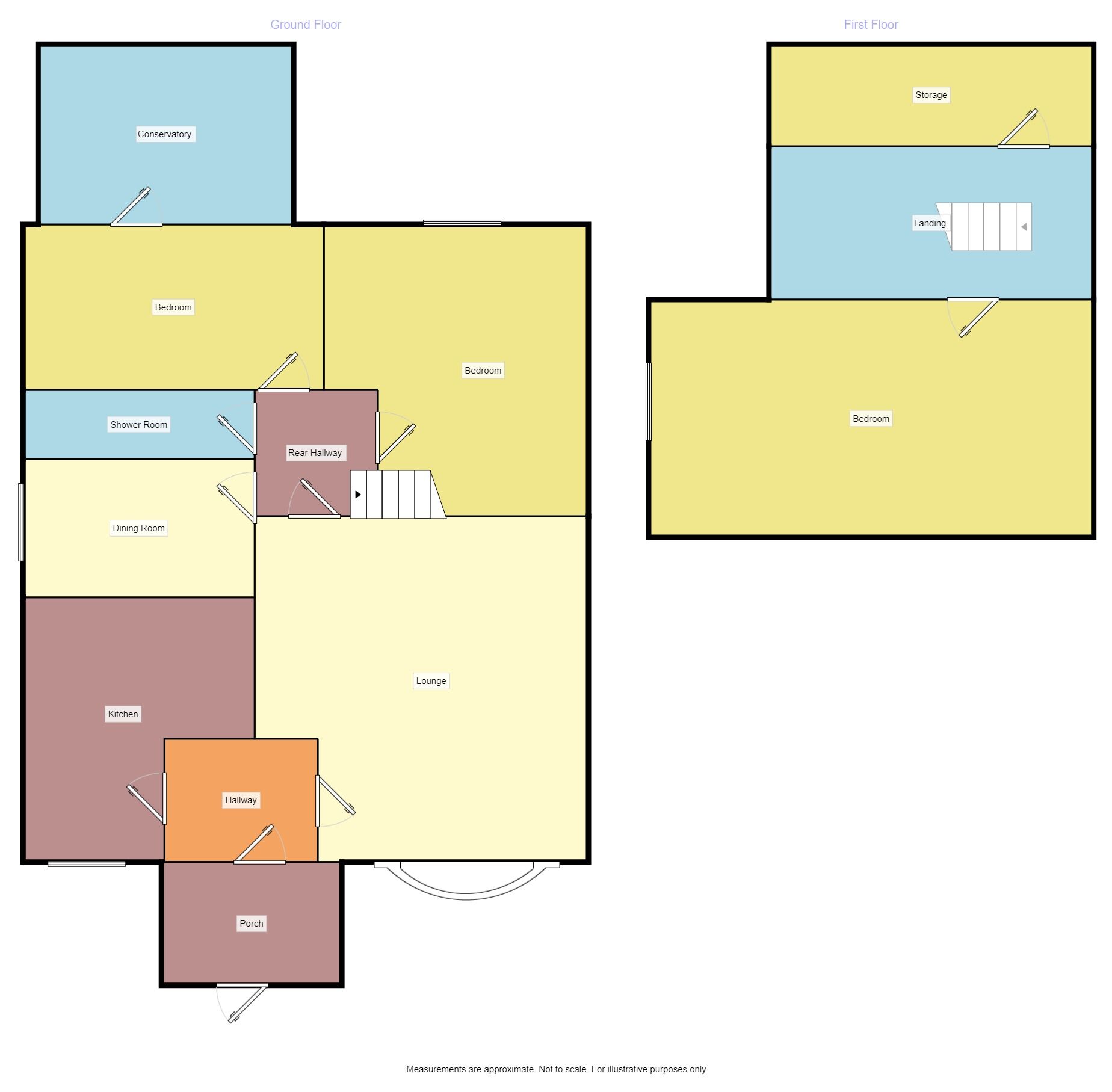 Floorplan of 3 bedroom Semi Detached Bungalow for sale, Birtley Avenue, Acklam, Middlesbrough, TS5