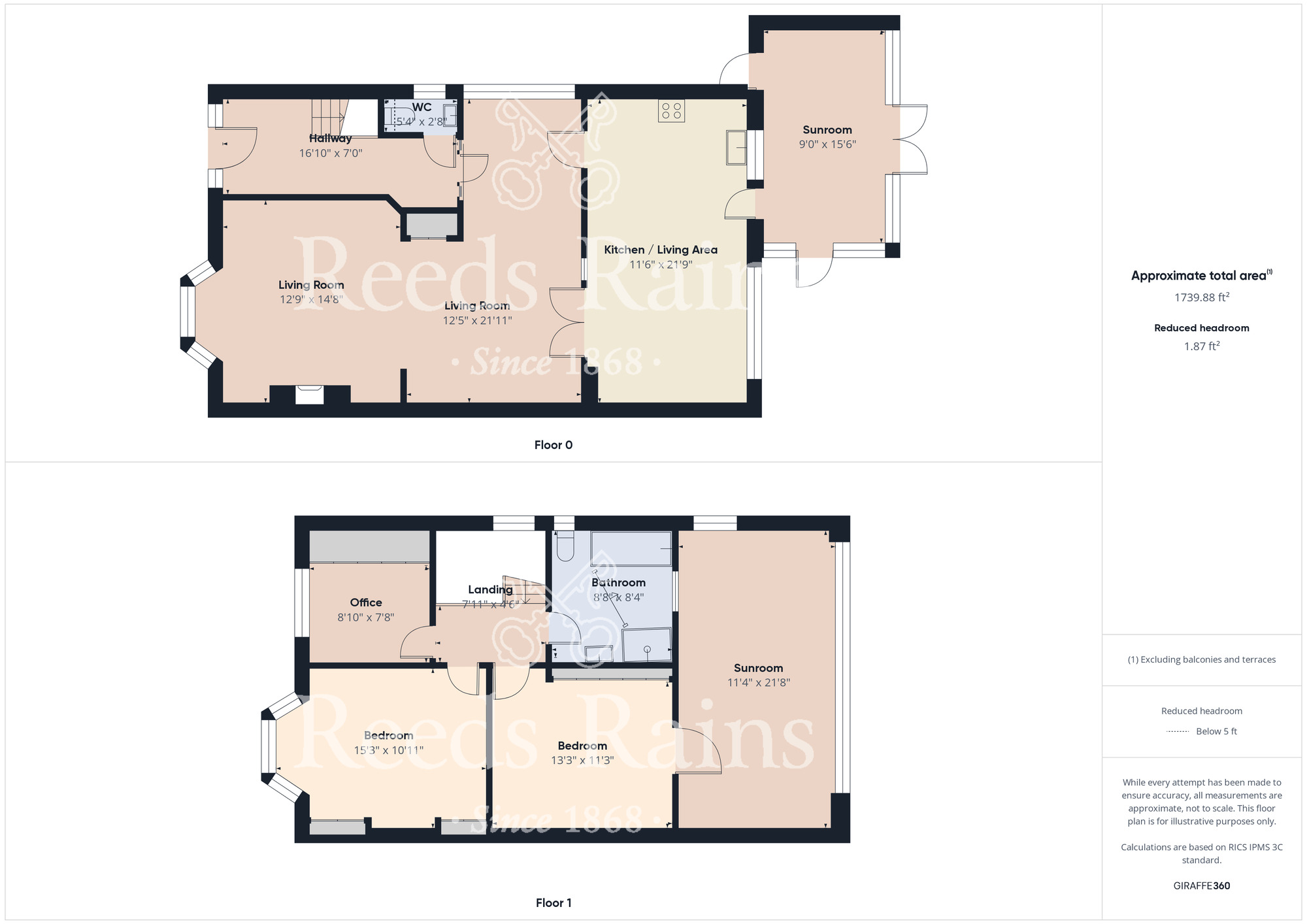 Floorplan of 3 bedroom Semi Detached House for sale, Thornfield Road, Linthorpe, Middlesbrough, TS5