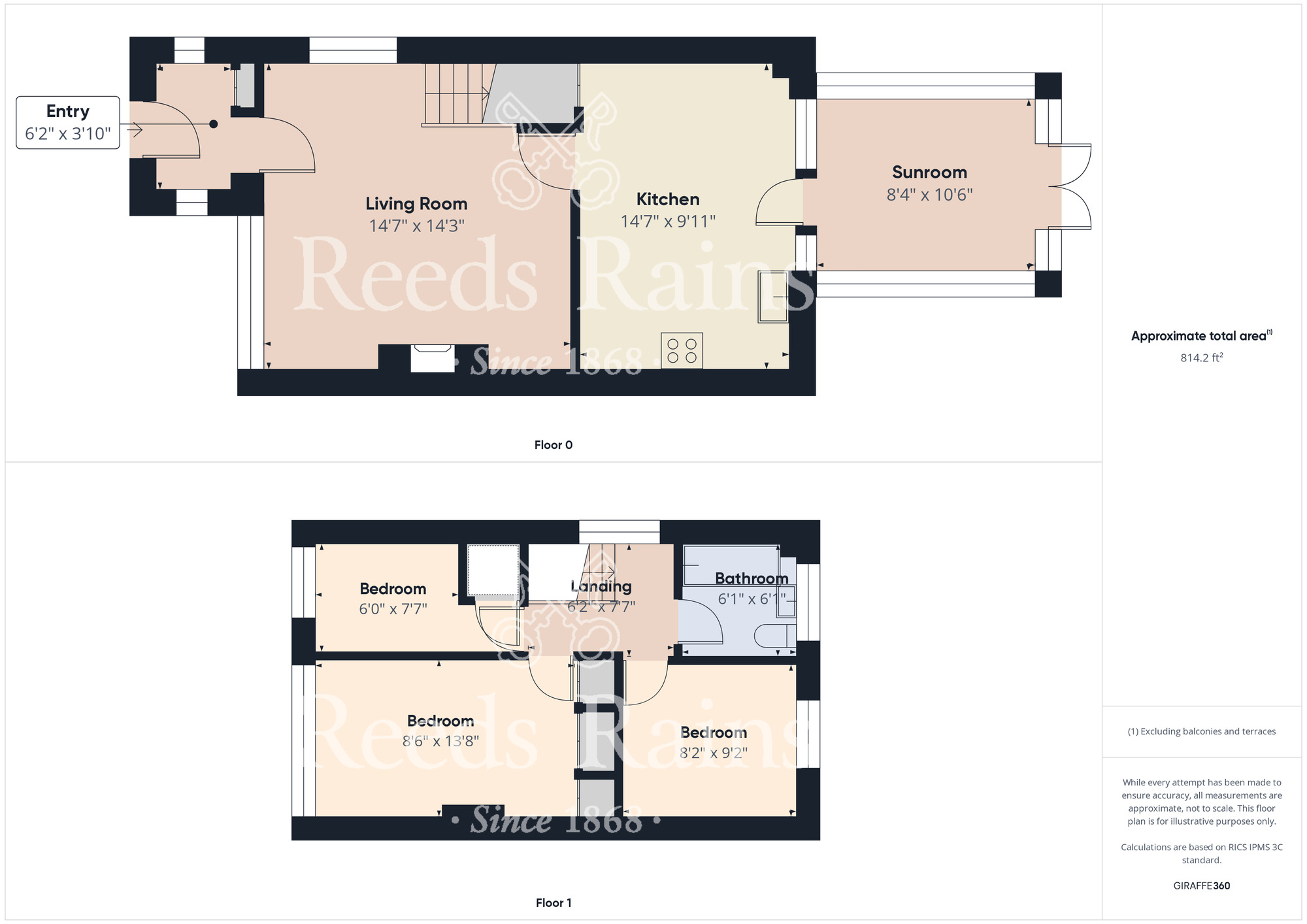 Floorplan of 3 bedroom Semi Detached House for sale, Trimdon Avenue, Acklam, Middlesbrough, TS5
