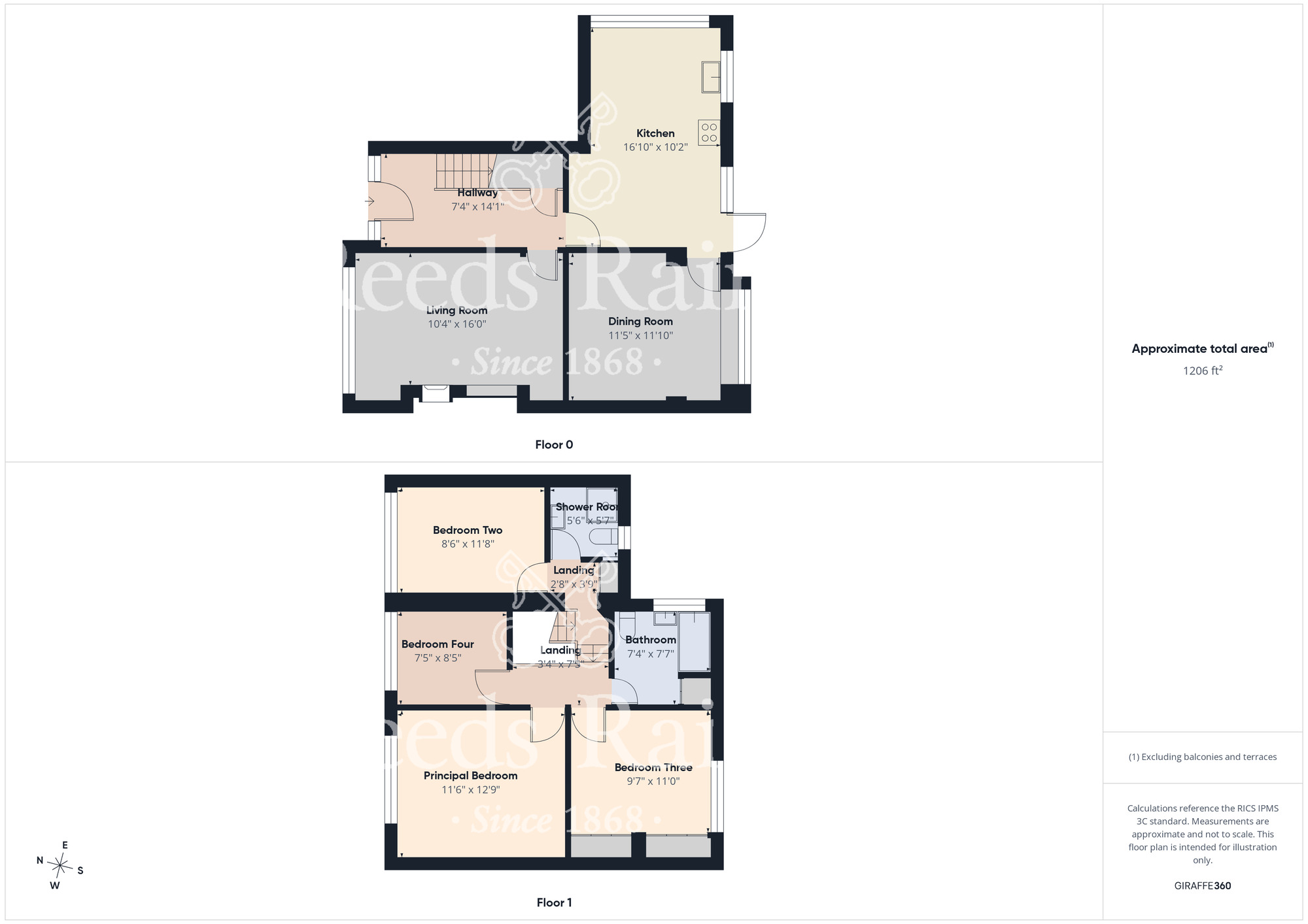 Floorplan of 4 bedroom Semi Detached House for sale, Church Lane, Middlesbrough, North Yorkshire, TS5