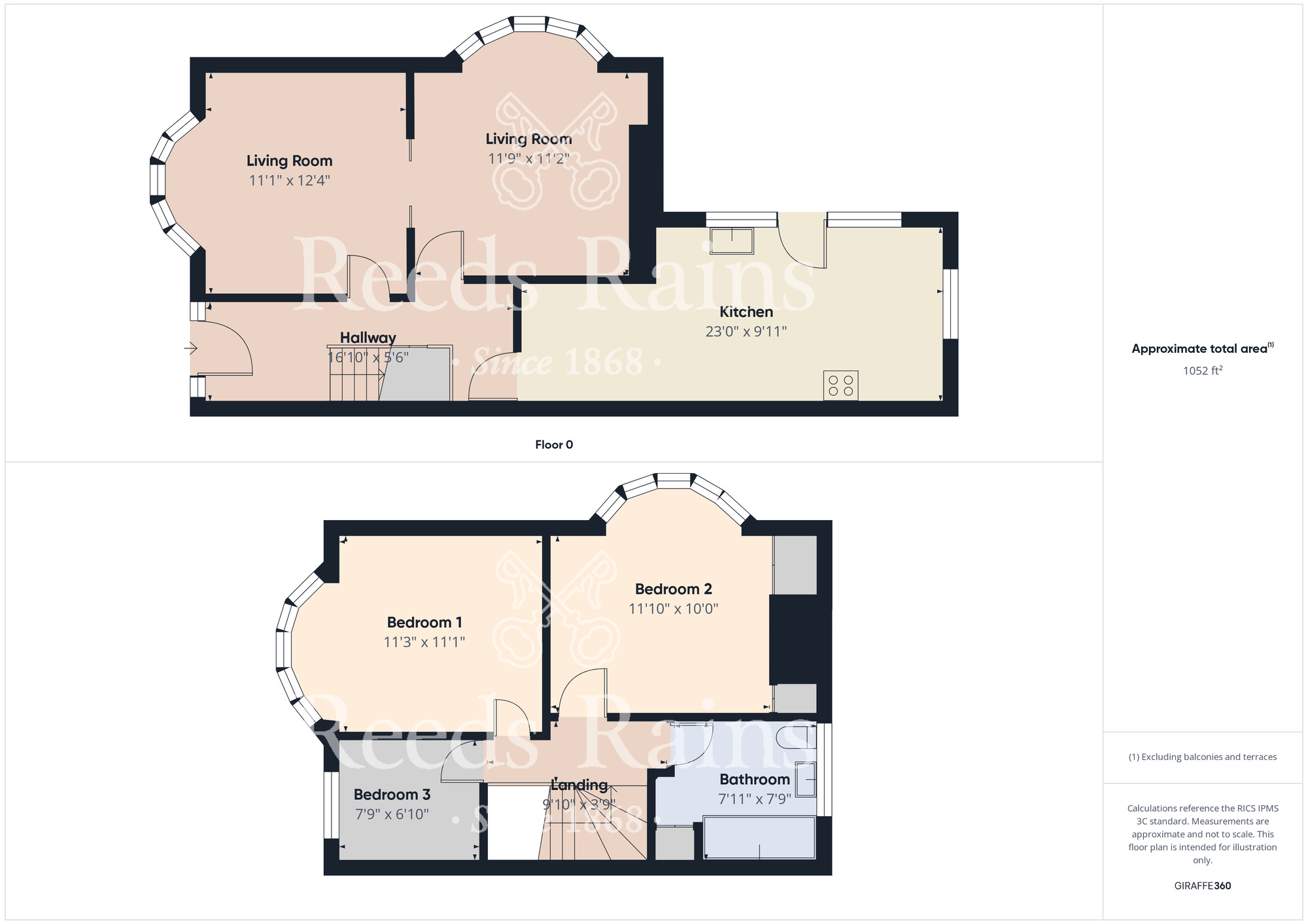 Floorplan of 3 bedroom Semi Detached House for sale, Castleton Avenue, Middlesbrough, North Yorkshire, TS5