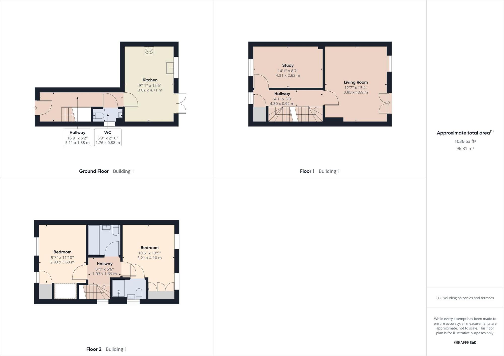 Floorplan of 3 bedroom Semi Detached House for sale, Scholars Rise, Middlesbrough, Cleveland, TS4