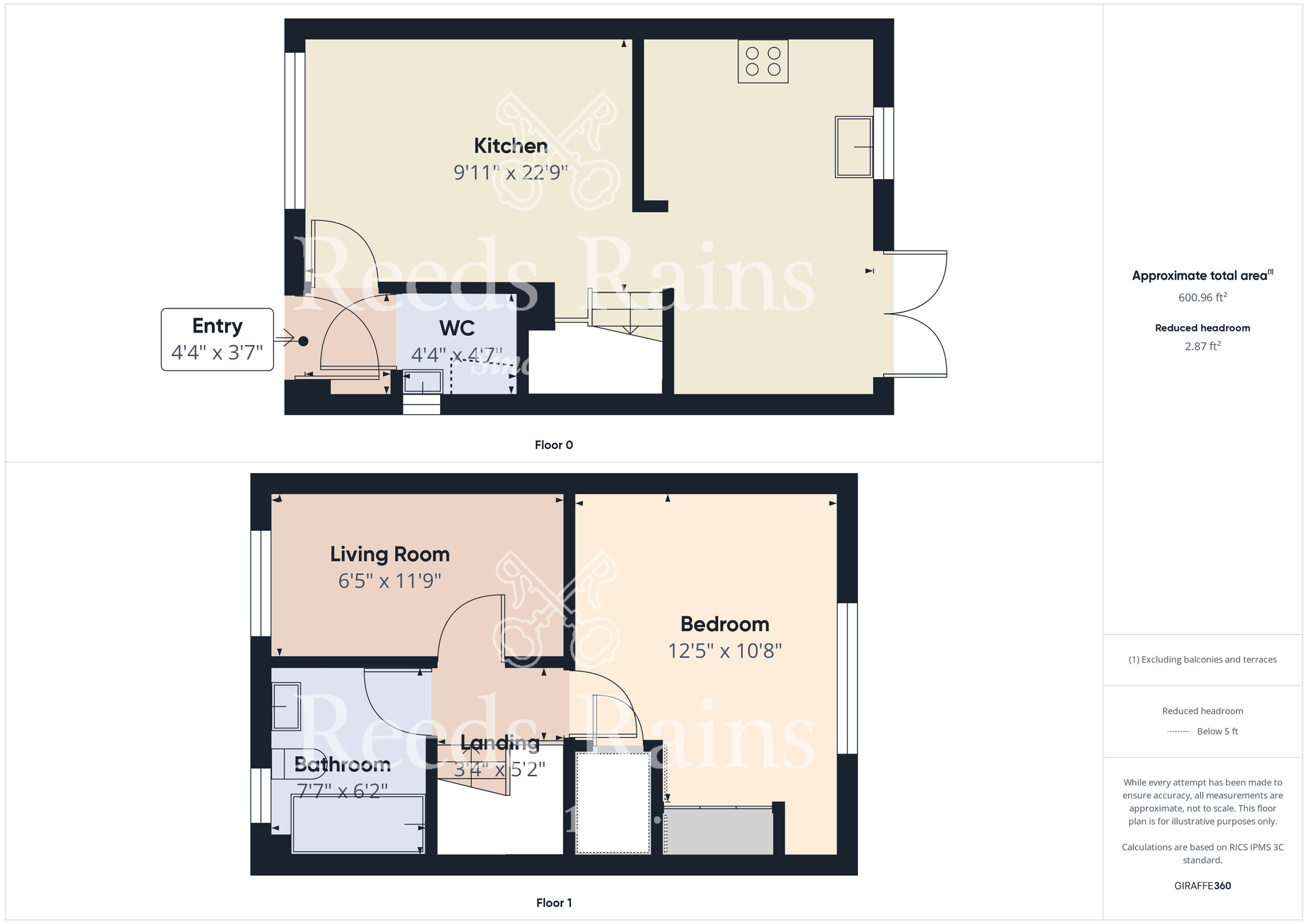 Floorplan of 2 bedroom Semi Detached House for sale, Park Road South, Middlesbrough, North Yorkshire, TS4