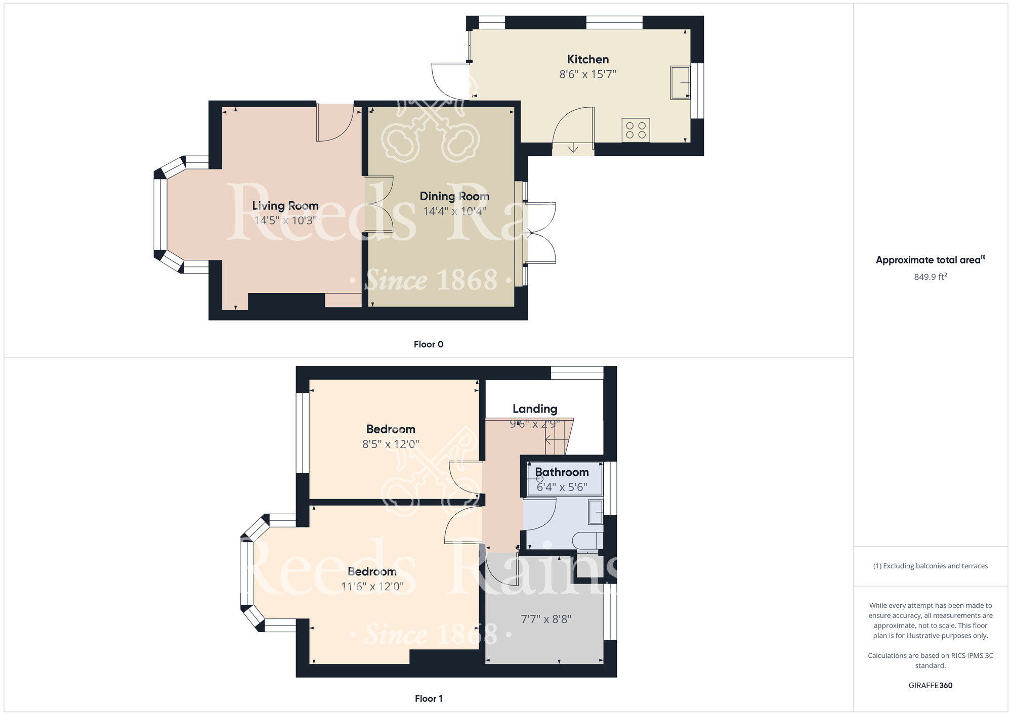 Floorplan of 3 bedroom Semi Detached House for sale, Lynwood Avenue, Middlesbrough, North Yorkshire, TS5