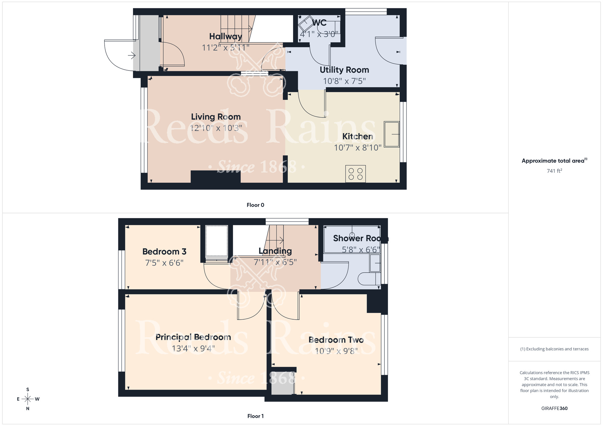Floorplan of 3 bedroom Semi Detached House for sale, Trimdon Avenue, Middlesbrough, North Yorkshire, TS5
