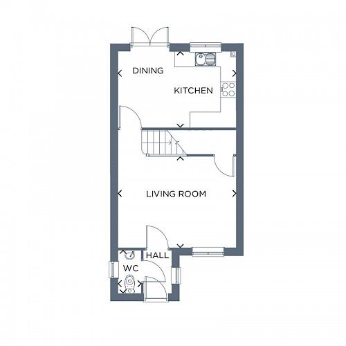 Floorplan of 3 bedroom Detached House to rent, Central Avenue, Middlesbrough, North Yorkshire, TS5