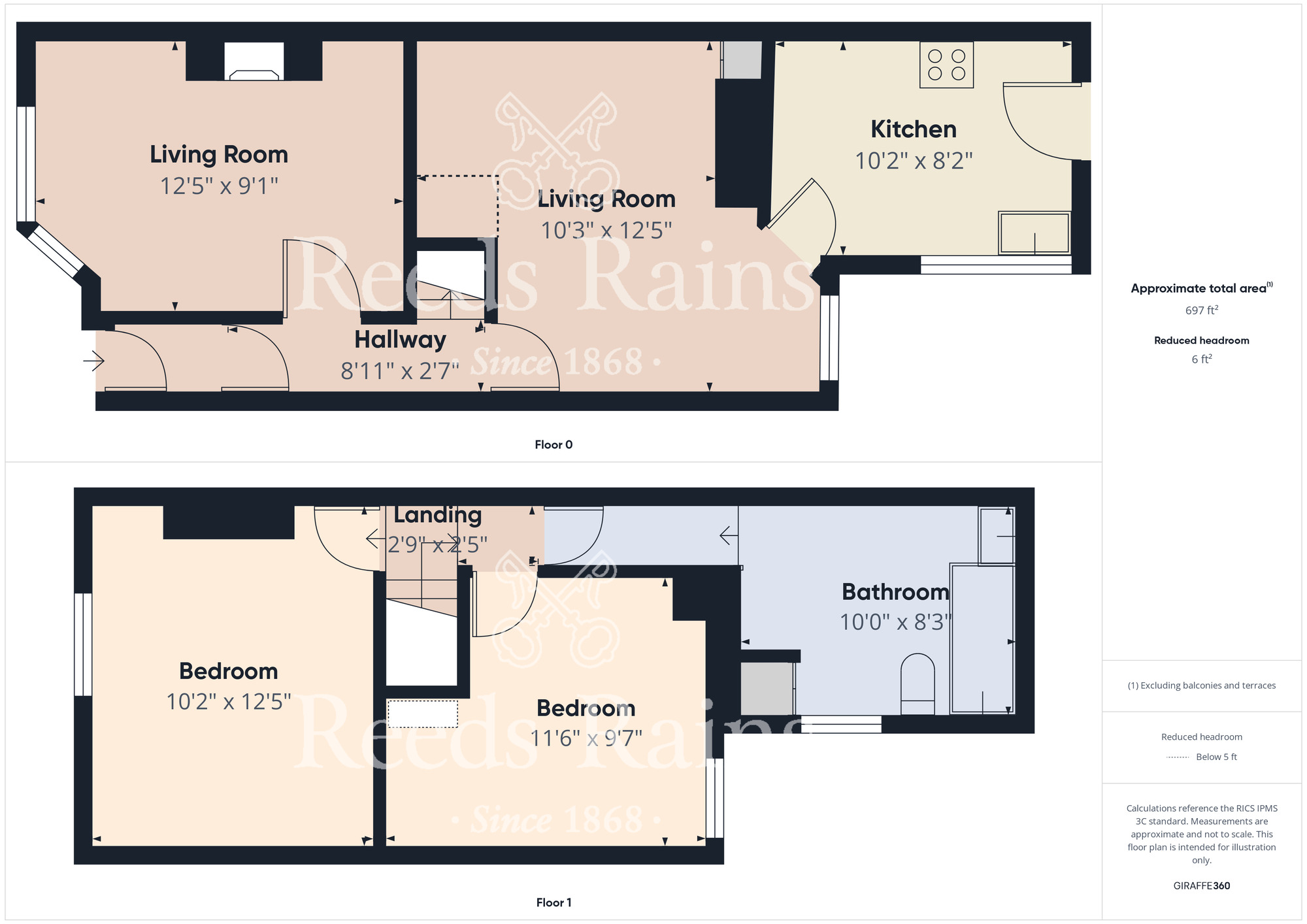 Floorplan of 2 bedroom Mid Terrace House for sale, Byelands Street, Middlesbrough, North Yorkshire, TS4