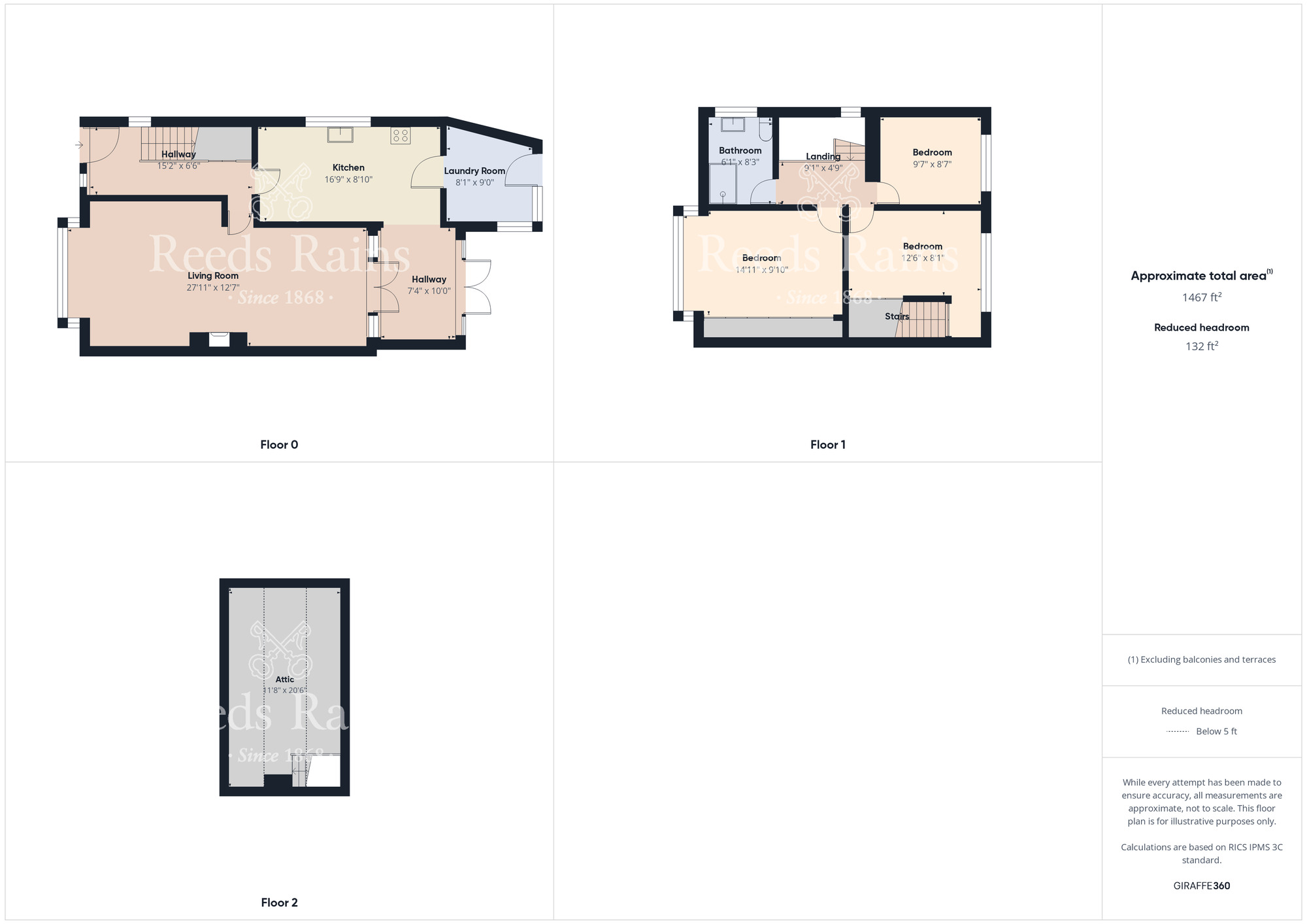 Floorplan of 3 bedroom Semi Detached House for sale, Lexden Avenue, Middlesbrough, TS5