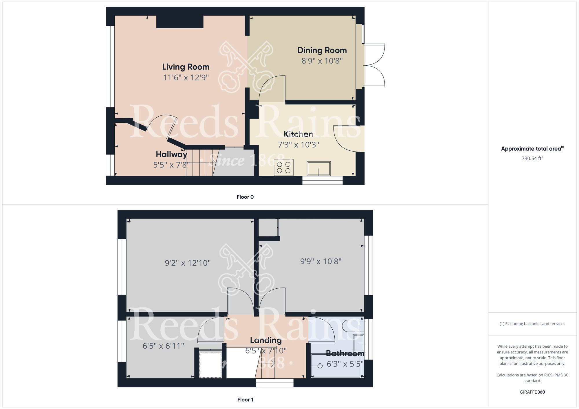 Floorplan of 3 bedroom Semi Detached House for sale, Foxberry Avenue, Middlesbrough, North Yorkshire, TS5