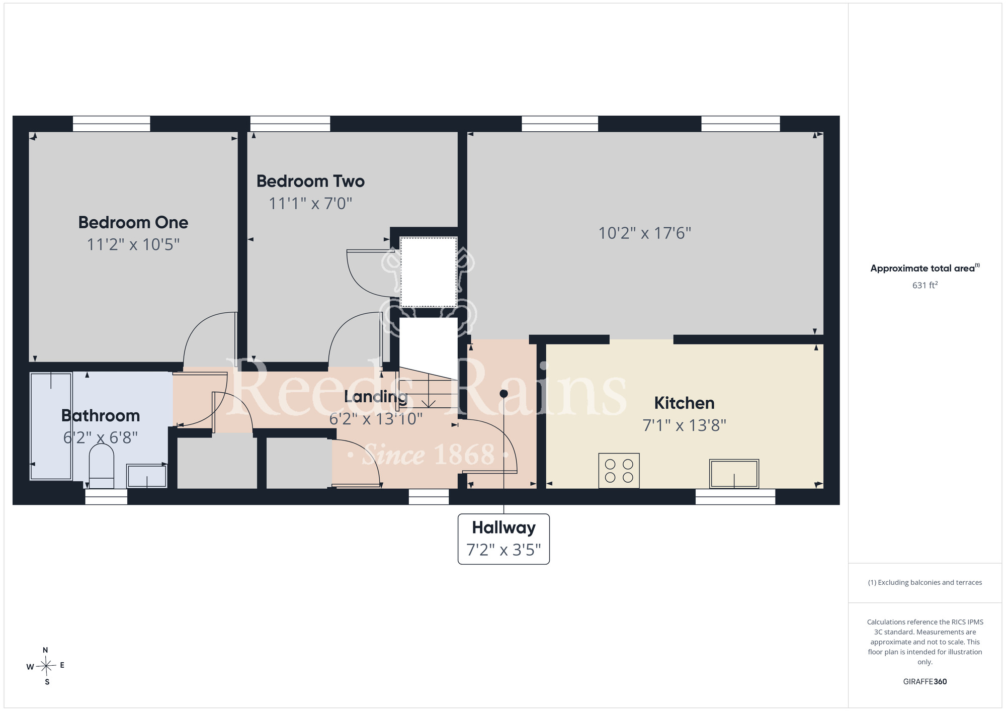 Floorplan of 2 bedroom Detached Flat for sale, Clough Close, Middlesbrough, North Yorkshire, TS5