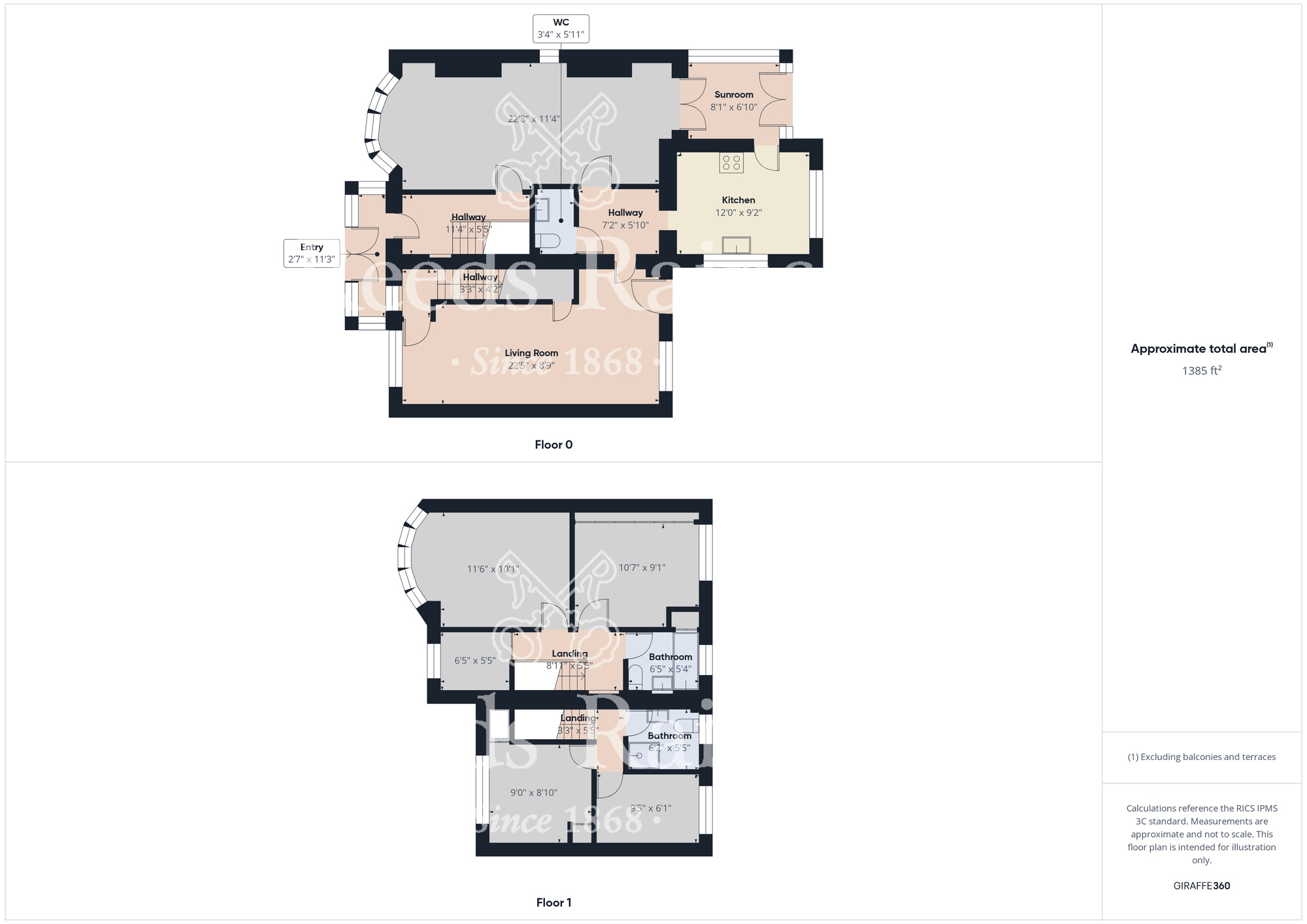 Floorplan of 5 bedroom Semi Detached House for sale, Lansdowne Road, Middlesbrough, North Yorkshire, TS4