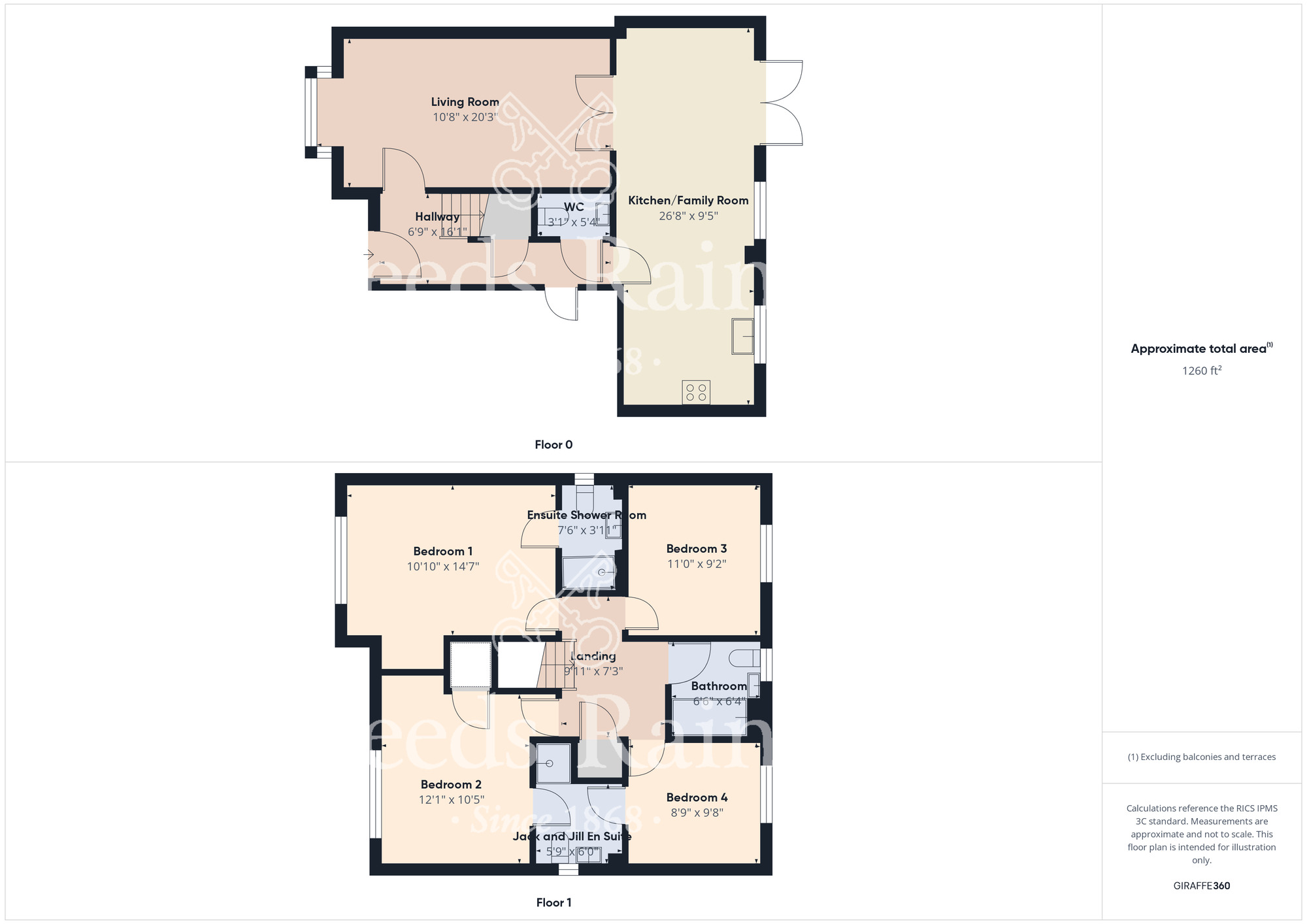 Floorplan of 4 bedroom Detached House for sale, Brookfield Avenue, Middlesbrough, North Yorkshire, TS5