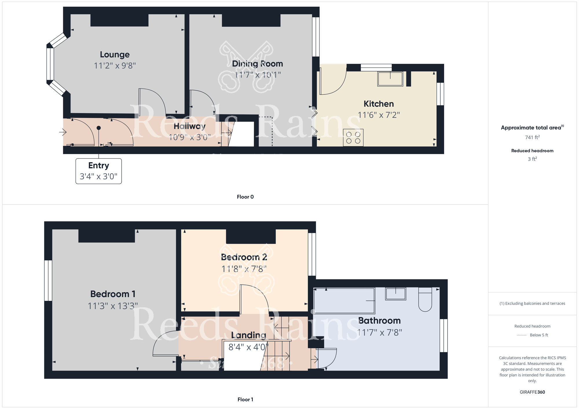 Floorplan of 2 bedroom Mid Terrace House for sale, Surrey Street, Middlesbrough, North Yorkshire, TS1