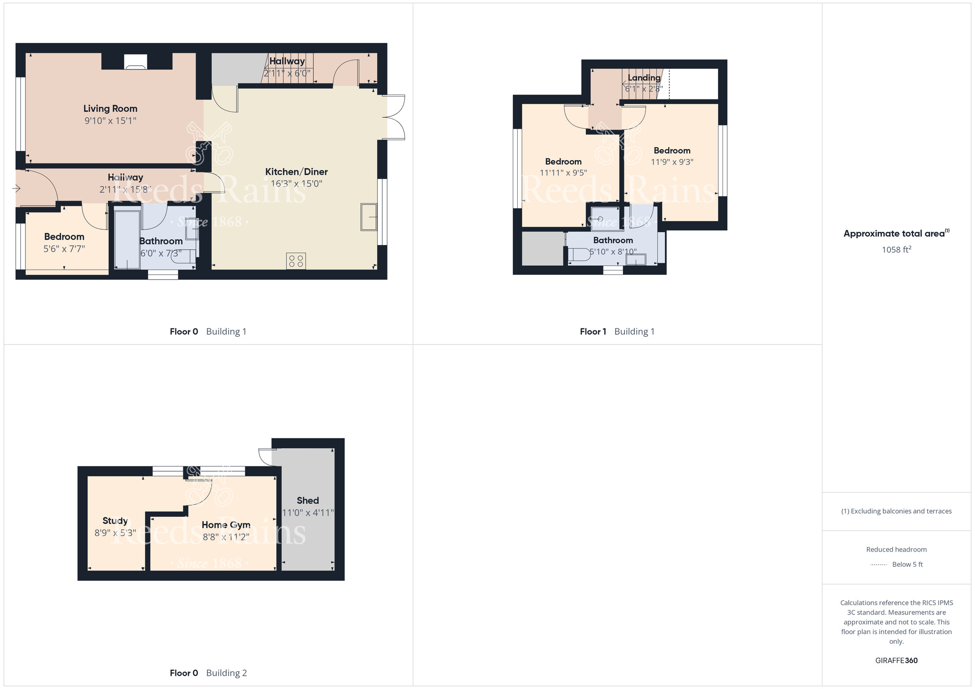 Floorplan of 3 bedroom Semi Detached Bungalow for sale, Earlsdon Avenue, Middlesbrough, North Yorkshire, TS5
