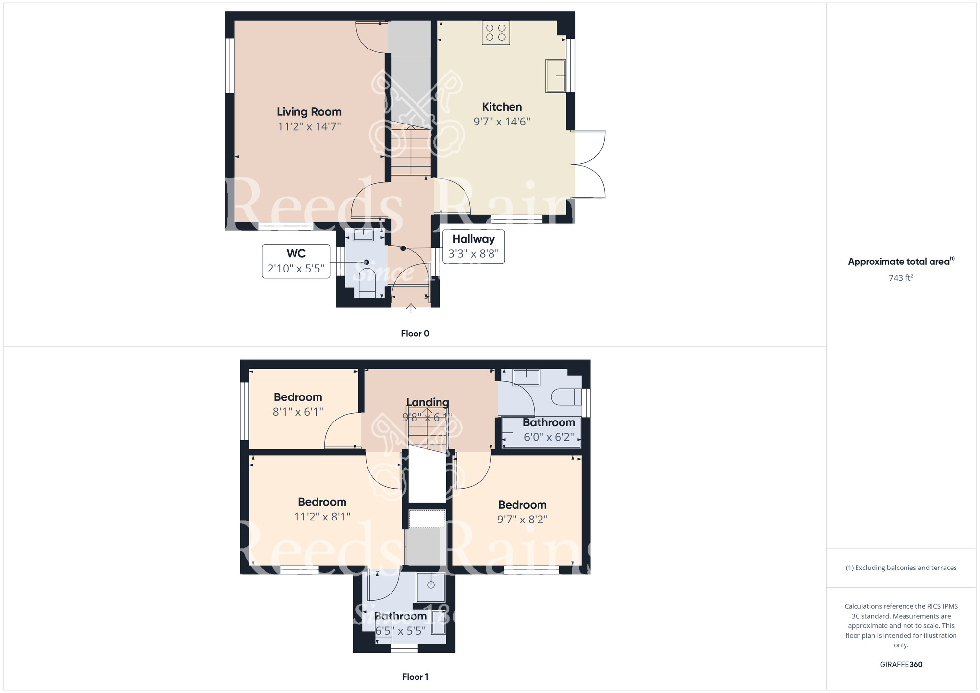 Floorplan of 3 bedroom Detached House for sale, Kingsbridge Crescent, Middlesbrough, Cleveland, TS5