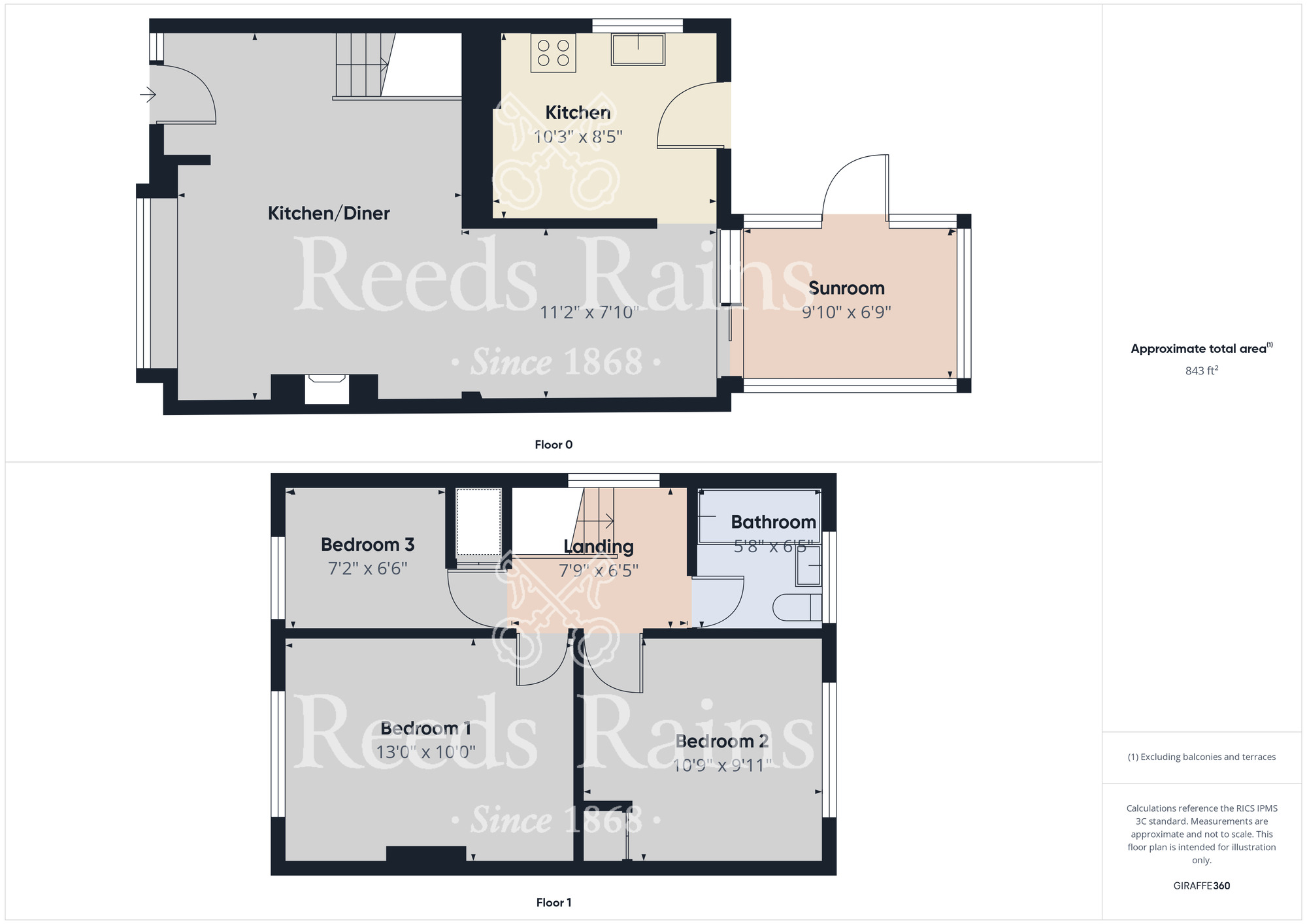 Floorplan of 3 bedroom Semi Detached House for sale, Trimdon Avenue, Middlesbrough, North Yorkshire, TS5