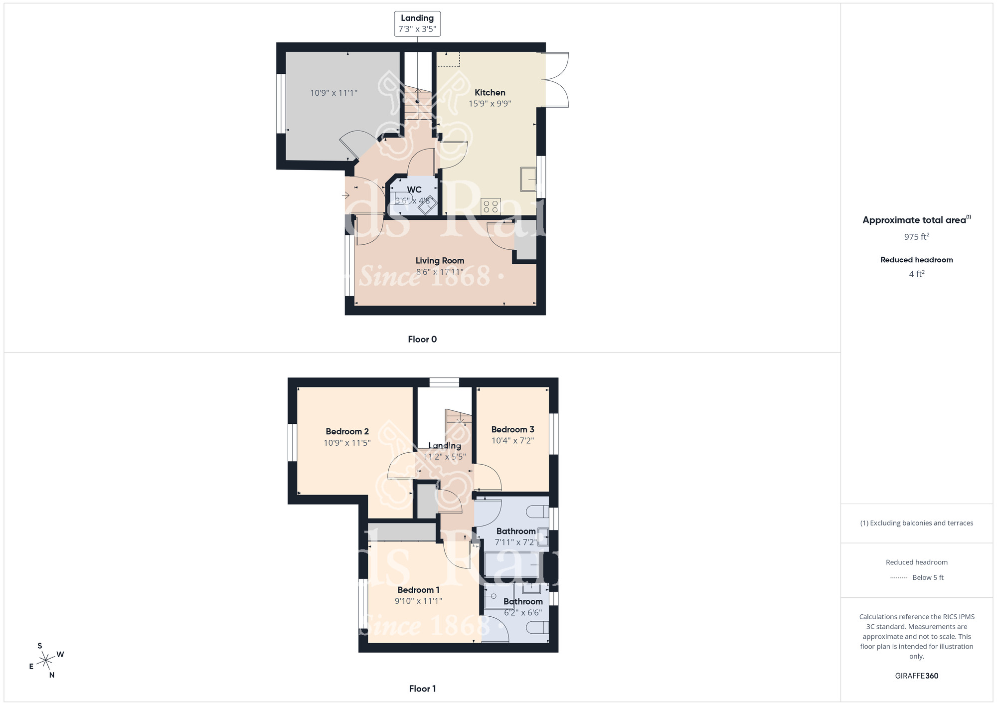 Floorplan of 3 bedroom Detached House for sale, Field Avenue, Middlesbrough, North Yorkshire, TS4