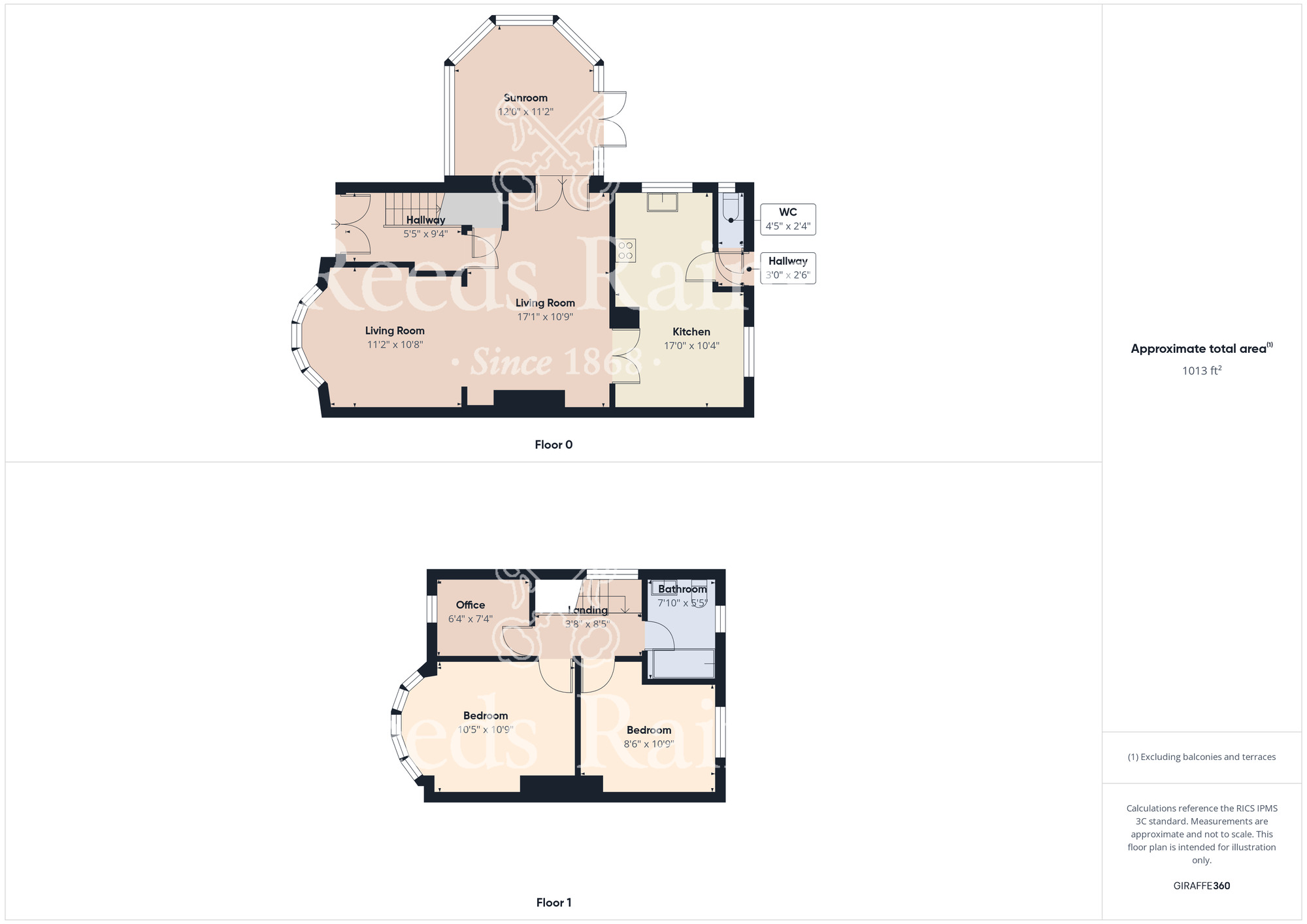 Floorplan of 3 bedroom Semi Detached House for sale, Buttermere Avenue, Middlesbrough, North Yorkshire, TS5