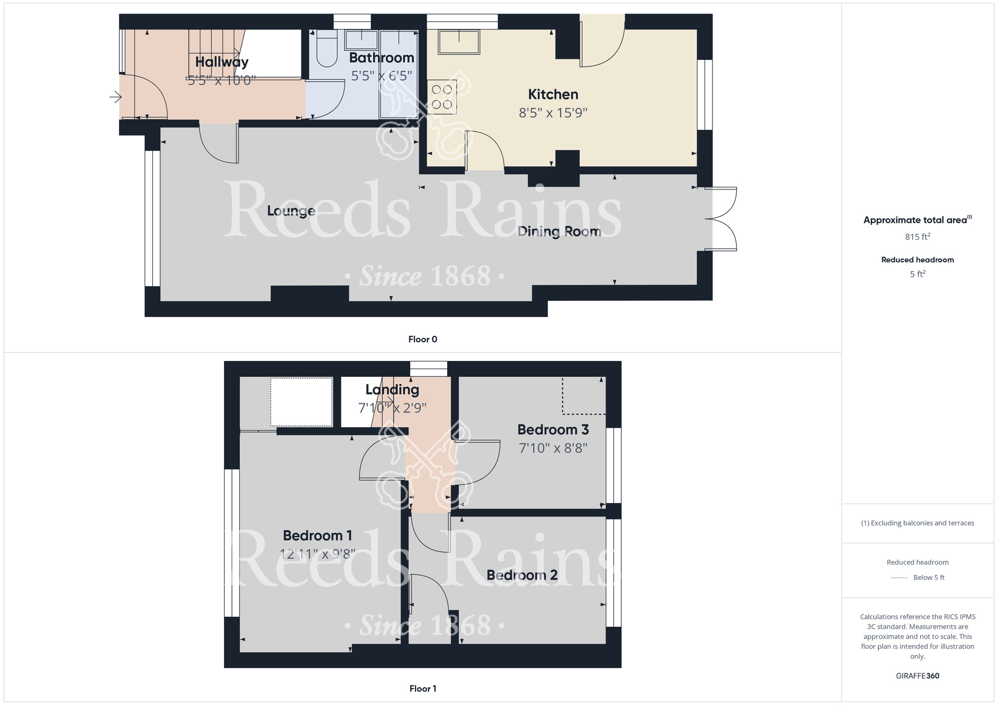 Floorplan of 3 bedroom Semi Detached House for sale, Hesleden Avenue, Middlesbrough, North Yorkshire, TS5