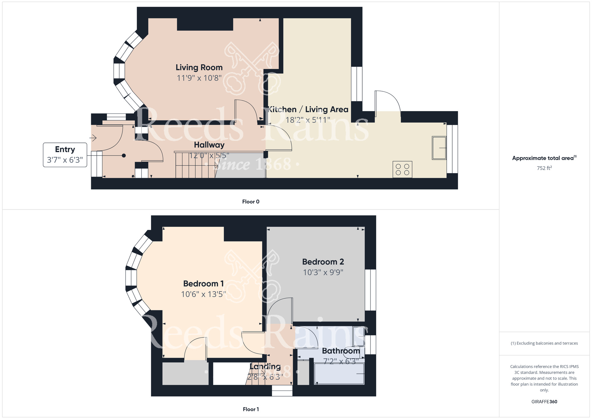Floorplan of 2 bedroom Semi Detached House for sale, Irvine Road, Middlesbrough, North Yorkshire, TS3
